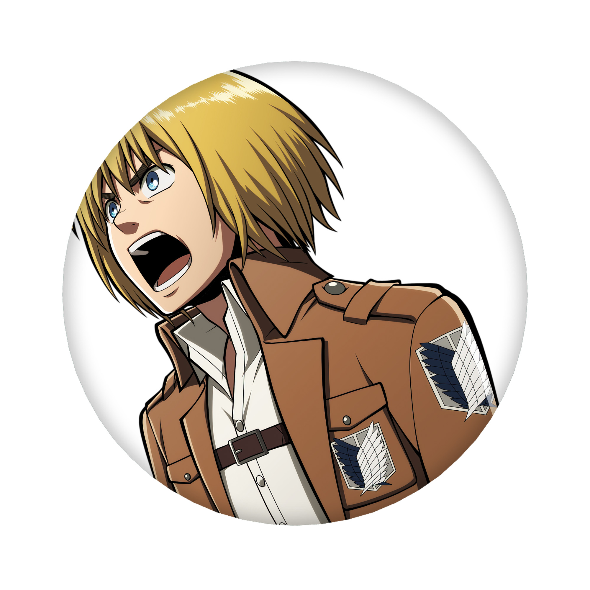 （画像用） 進撃の巨人 アルミン·アルレルト Attack on Titan Armin Arlert 6cm 缶バッジ 複数セット