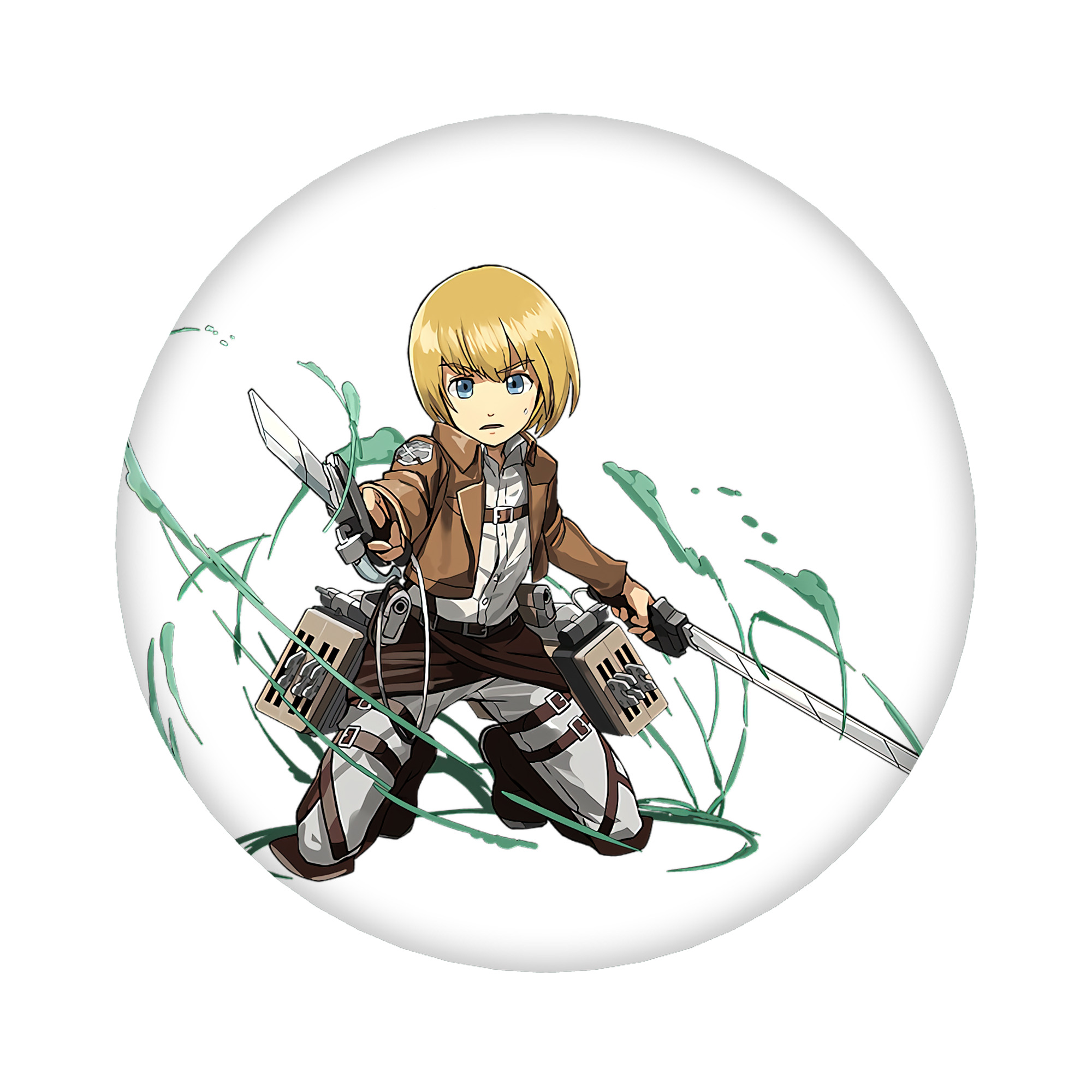 （画像用） 進撃の巨人 アルミン·アルレルト Attack on Titan Armin Arlert 6cm 缶バッジ 複数セット