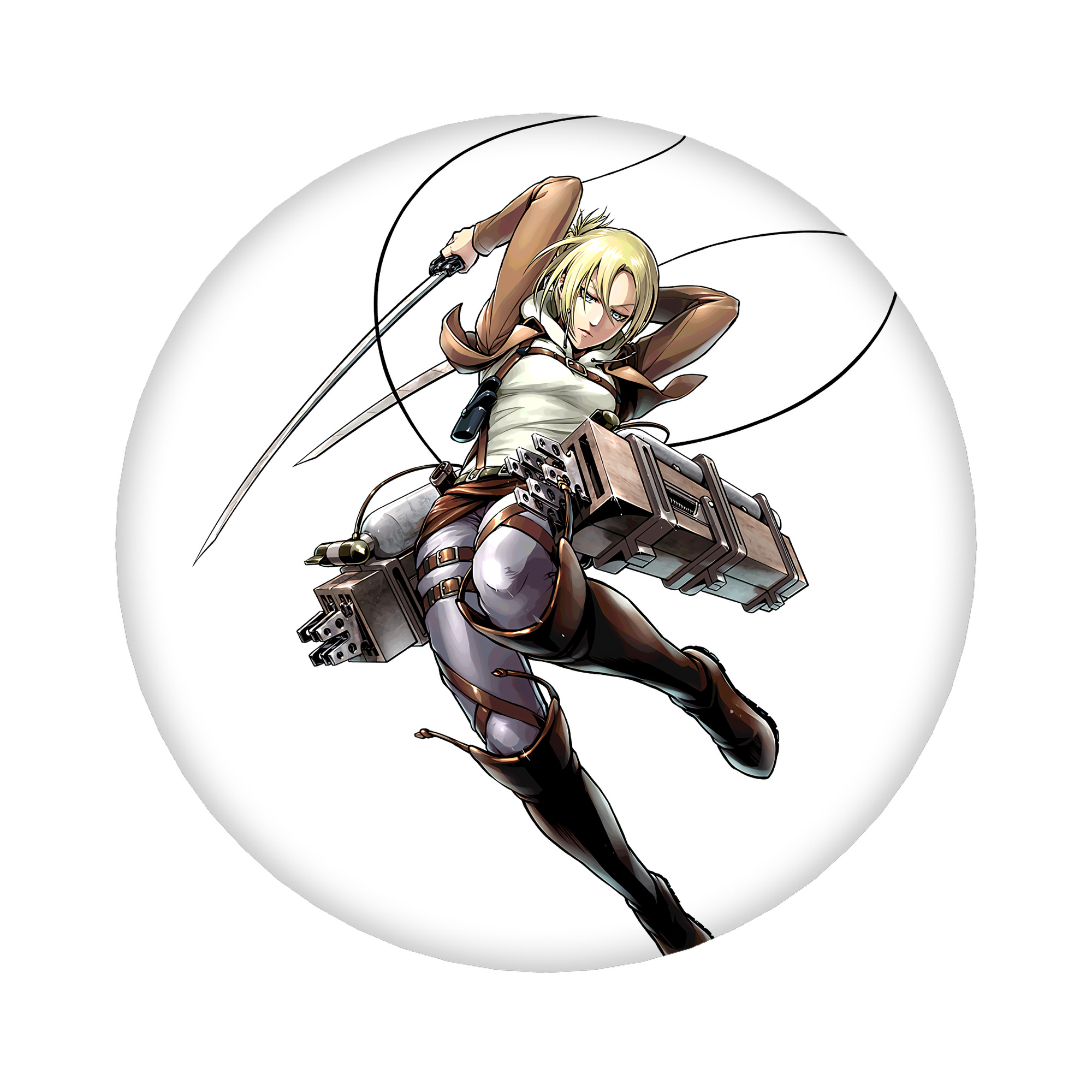 （画像用） 進撃の巨人 アニ・レオンハート Attack on Titan Annie Leonhart 6cm 缶バッジ 複数セット