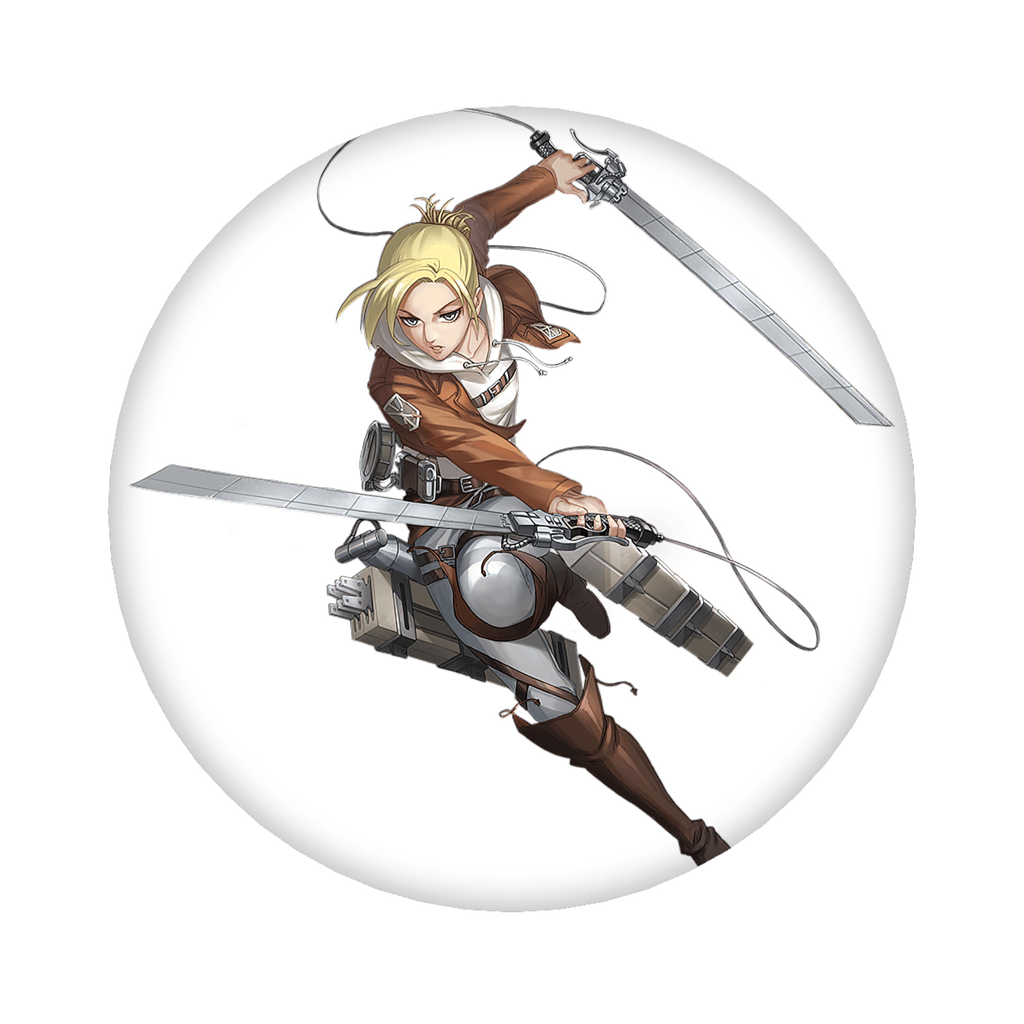 （画像用） 進撃の巨人 アニ・レオンハート Attack on Titan Annie Leonhart 6cm 缶バッジ 複数セット