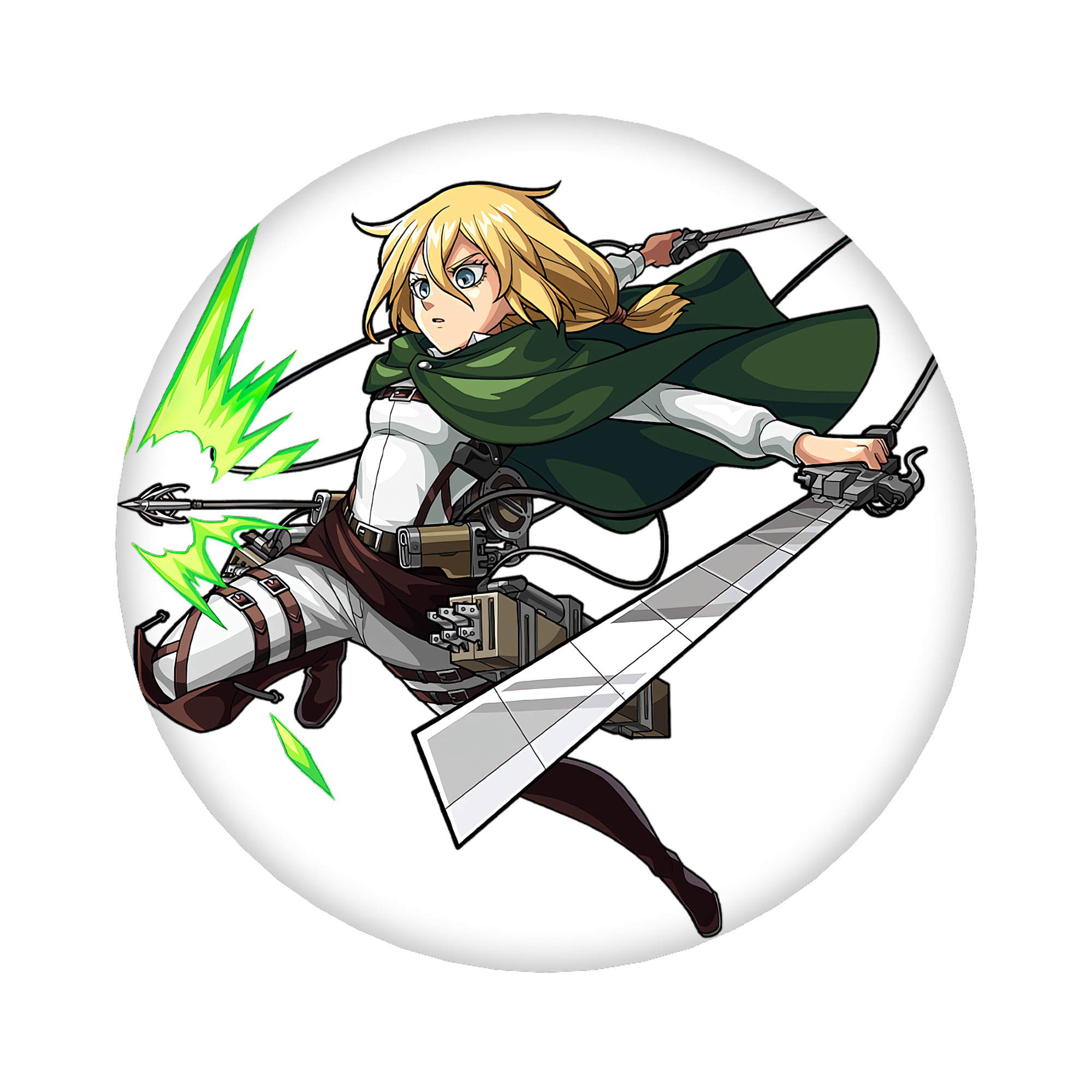 （画像用） 進撃の巨人 クリスタ·レンズ Attack on Titan Christa Lenz 6cm 缶バッジ 複数セット