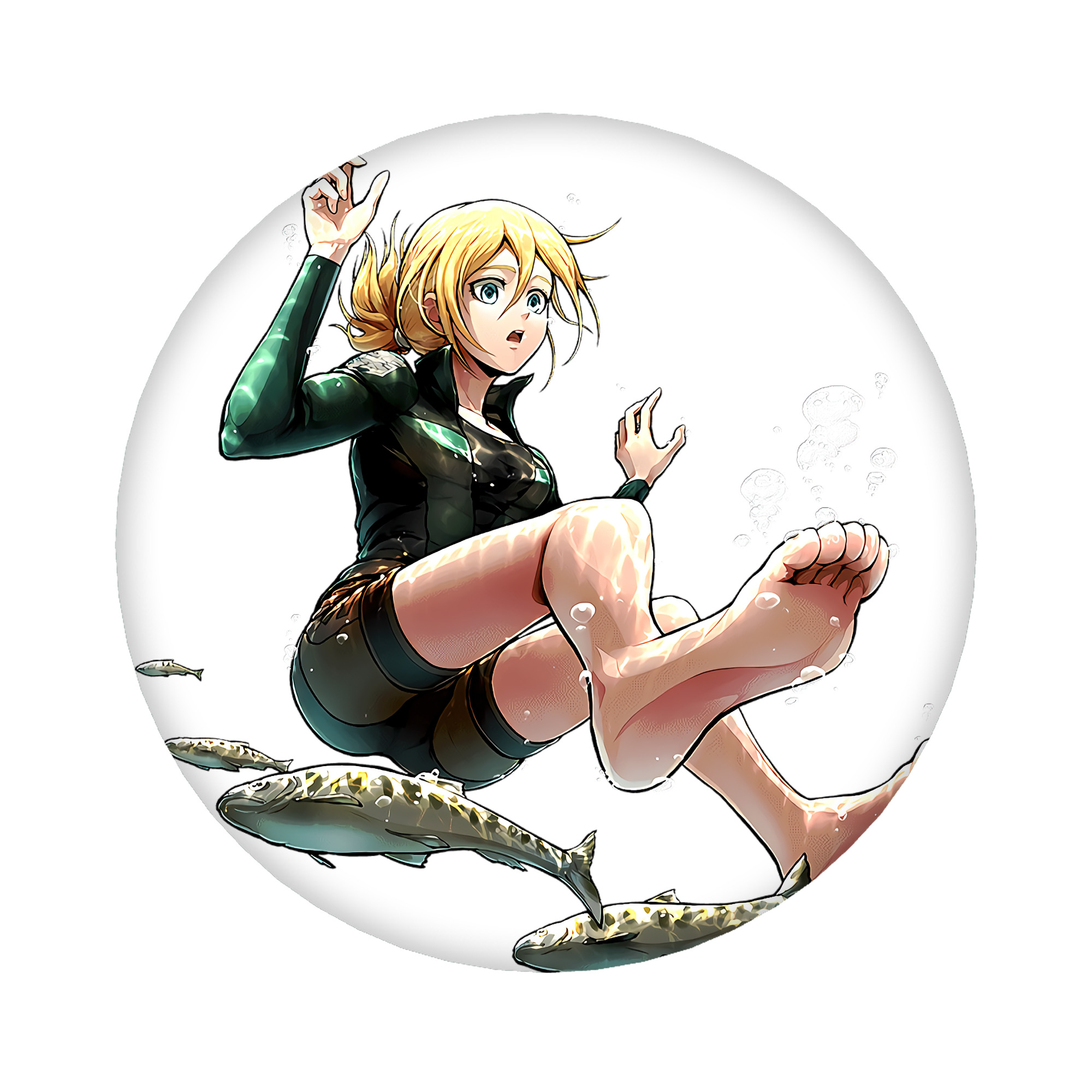 （画像用） 進撃の巨人 クリスタ·レンズ Attack on Titan Christa Lenz 6cm 缶バッジ 複数セット