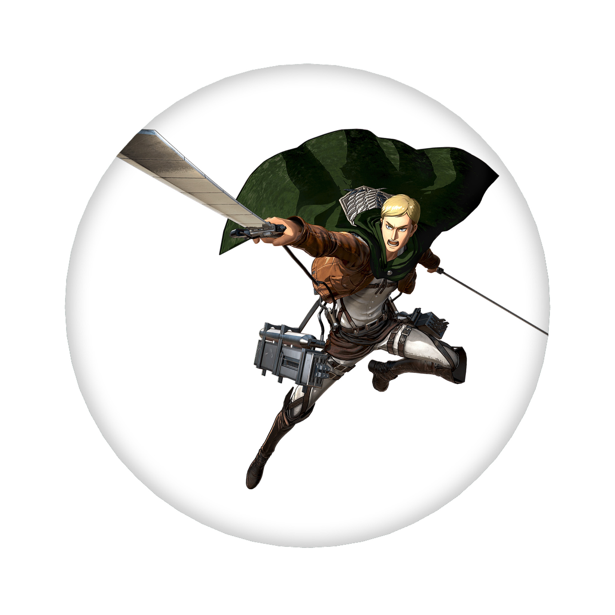 （画像用） 進撃の巨人 エルヴィン・スミス Attack on Titan Erwin Smith 6cm 缶バッジ 複数セット
