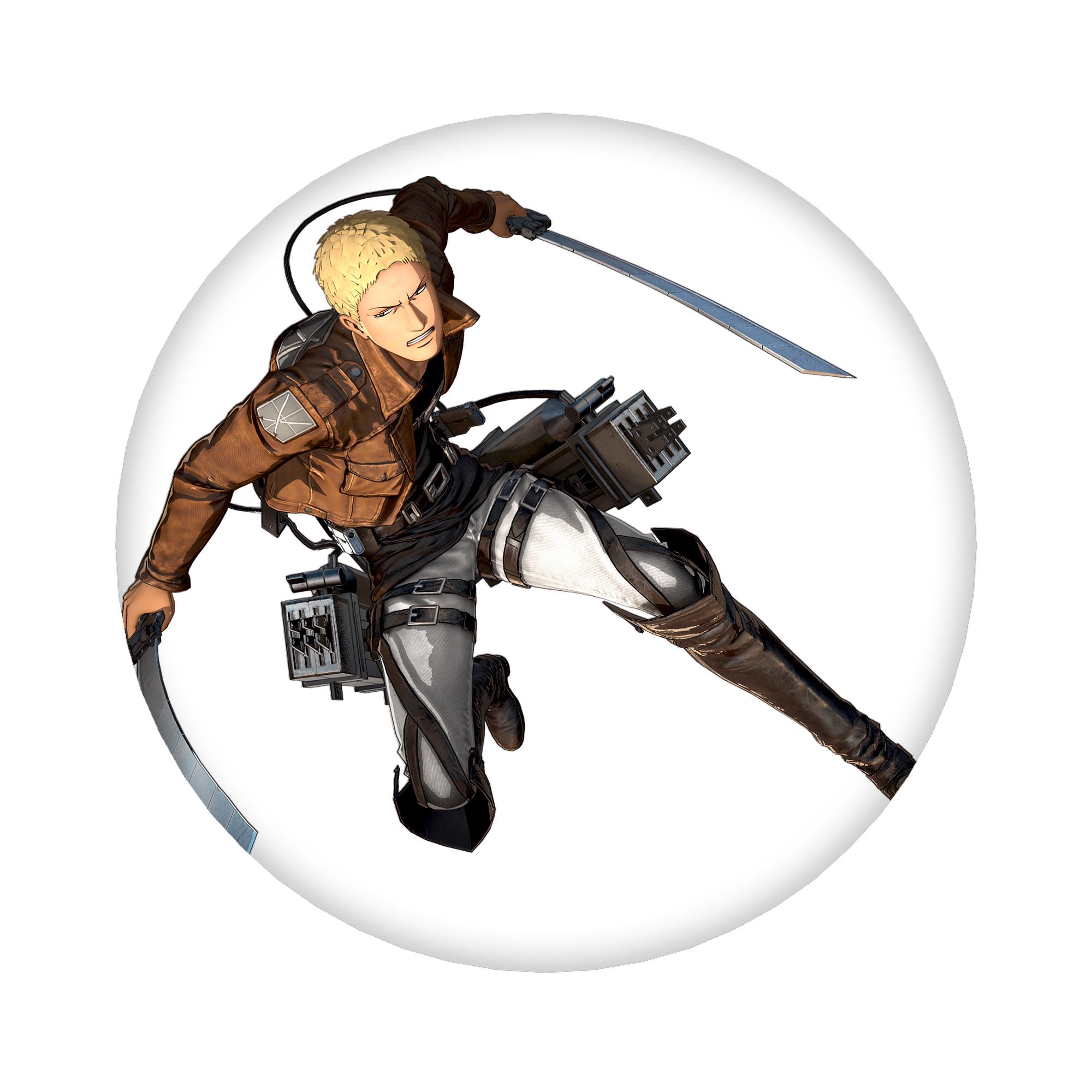 （画像用） 進撃の巨人 ライナー・ブラウン Attack on Titan Reiner Braun 6cm 缶バッジ 複数セット