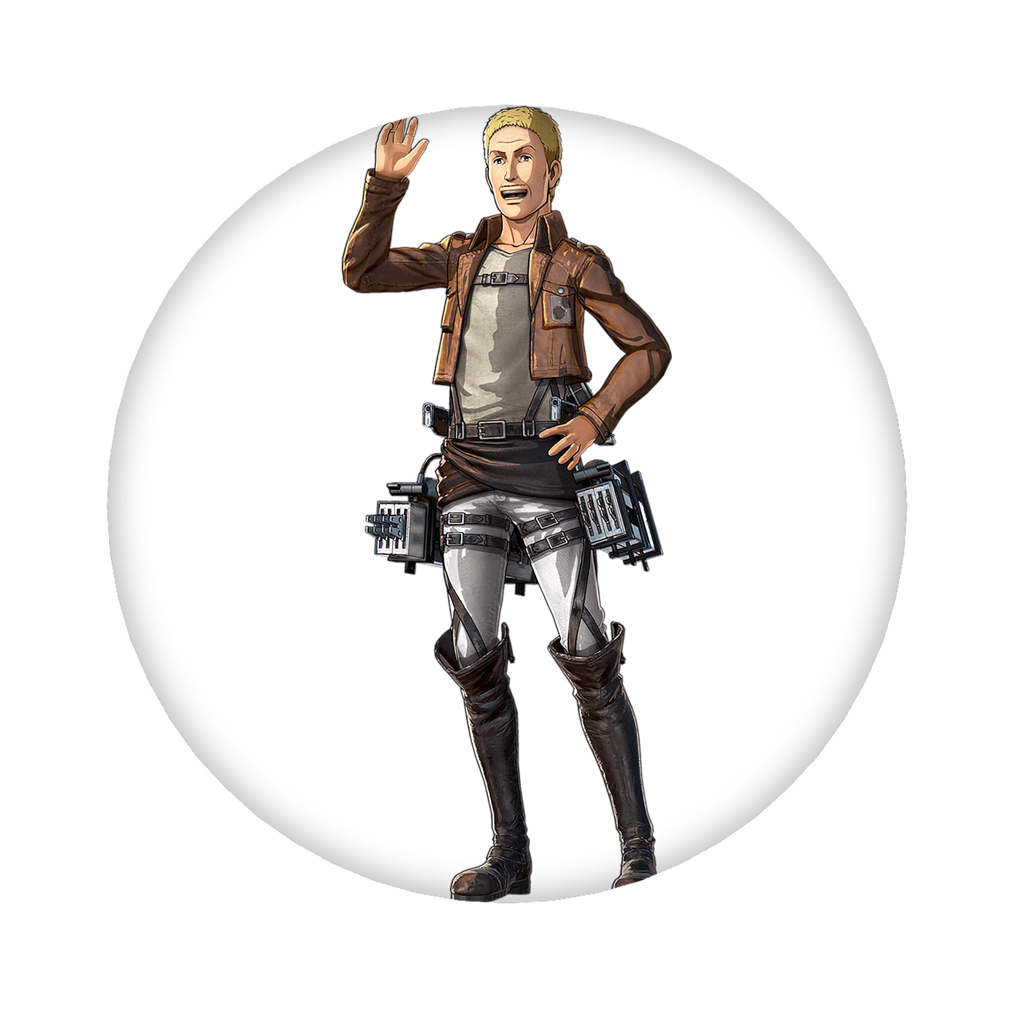 （画像用） 進撃の巨人 ハンネス Attack on Titan Hannes 6cm 缶バッジ 複数セット