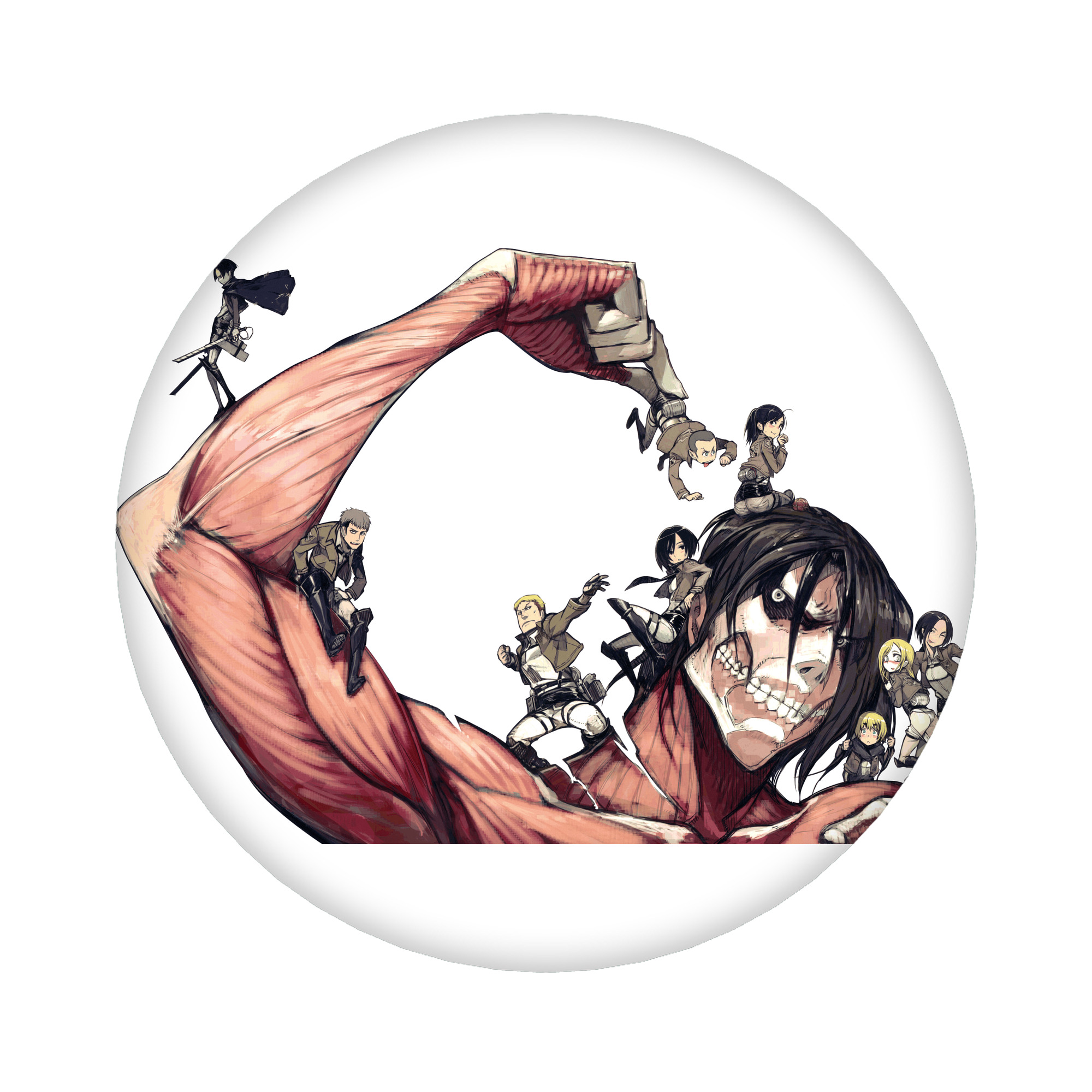 （画像用） 進撃の巨人 Attack on Titan 6cm 缶バッジ 複数セット
