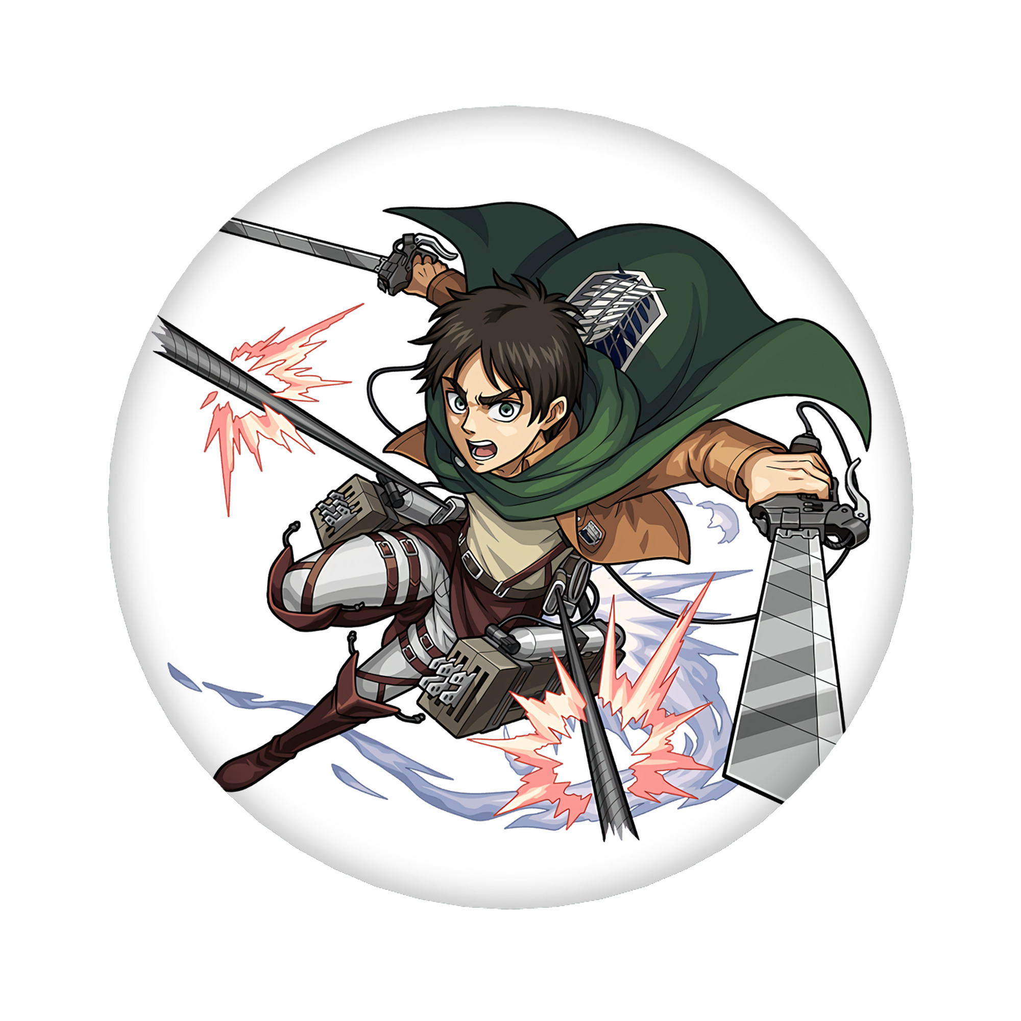 （画像用） 進撃の巨人 エレン･イェーガー Attack on Titan Eren Jäger 6cm 缶バッジ 複数セット