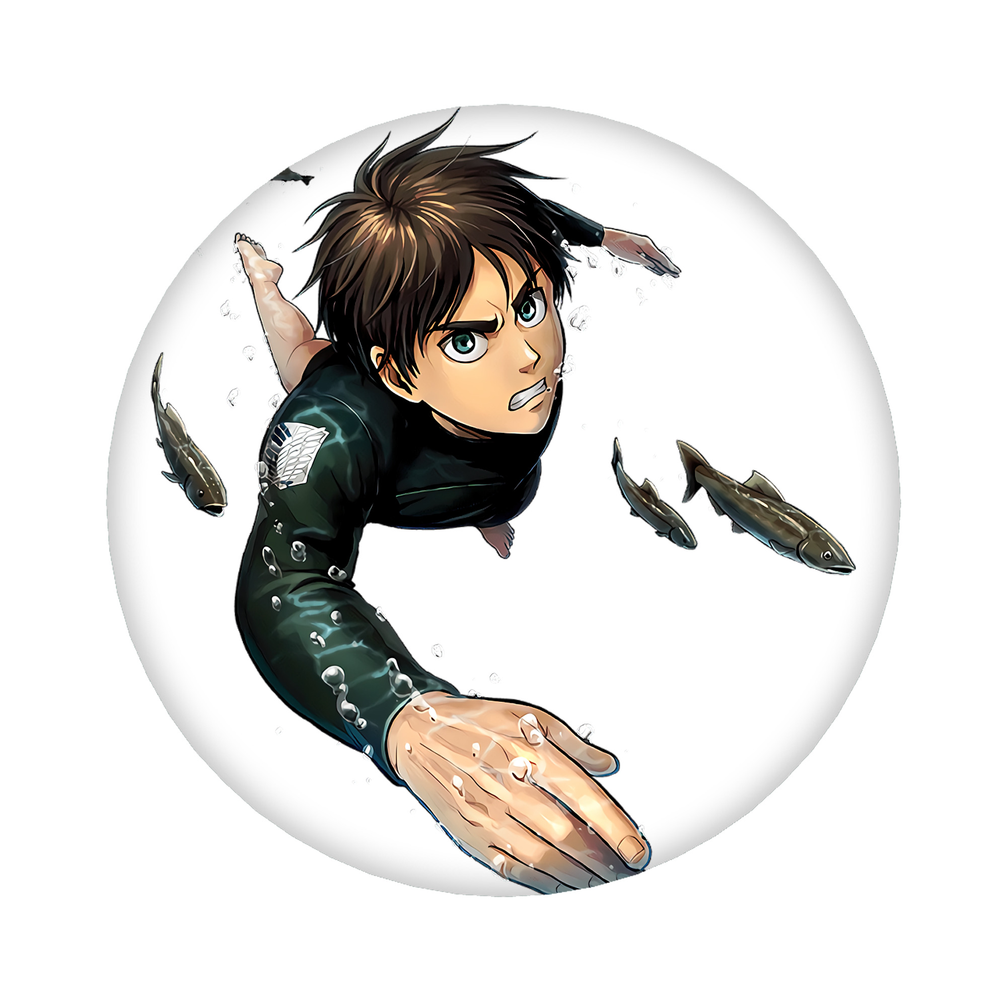 （画像用） 進撃の巨人 エレン･イェーガー Attack on Titan Eren Jäger 6cm 缶バッジ 複数セット