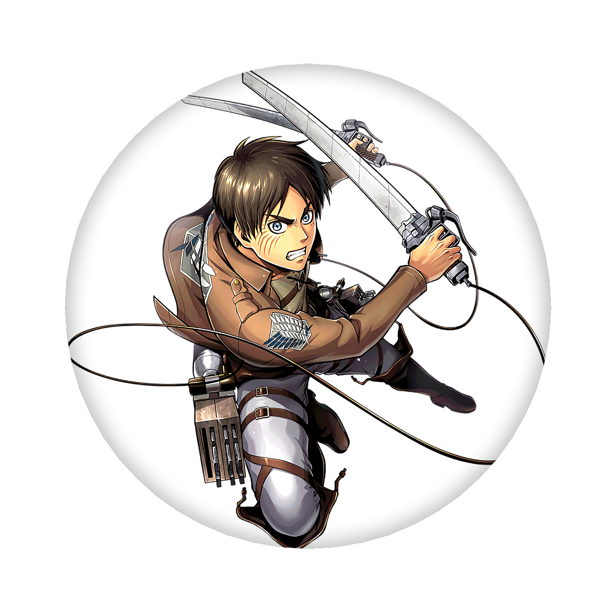 （画像用） 進撃の巨人 エレン･イェーガー Attack on Titan Eren Jäger 6cm 缶バッジ 複数セット