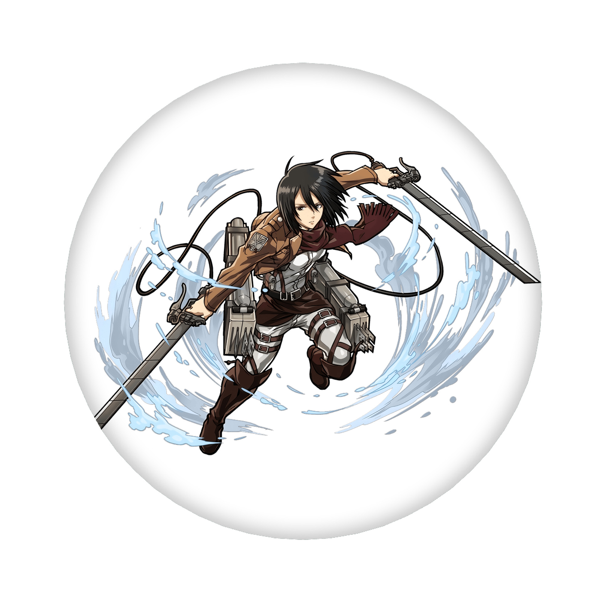 （画像用） 進撃の巨人 ミカサ·アッカーマン Attack on Titan Mikasa Ackerman 6cm 缶バッジ 複数セット