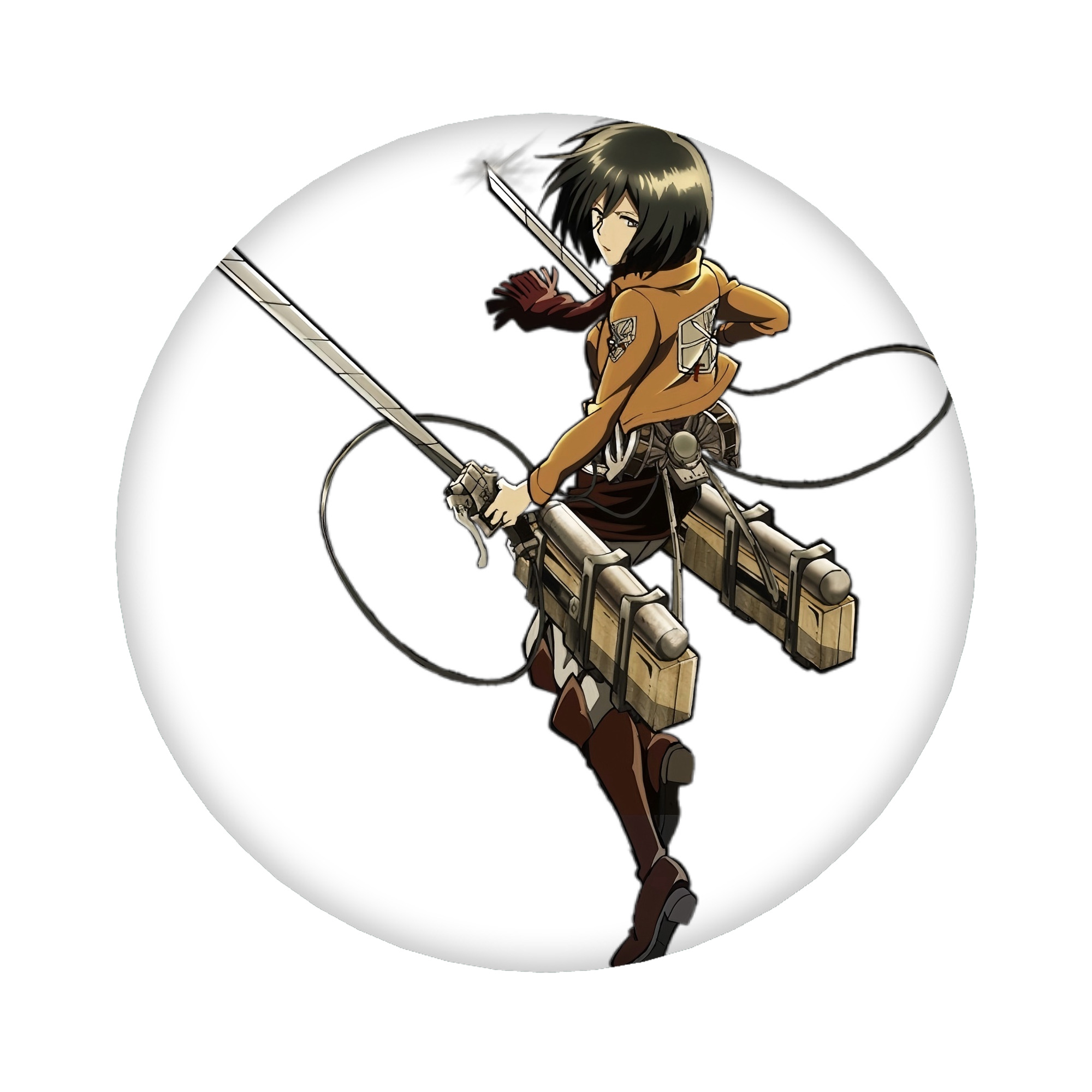 （画像用） 進撃の巨人 ミカサ·アッカーマン Attack on Titan Mikasa Ackerman 6cm 缶バッジ 複数セット