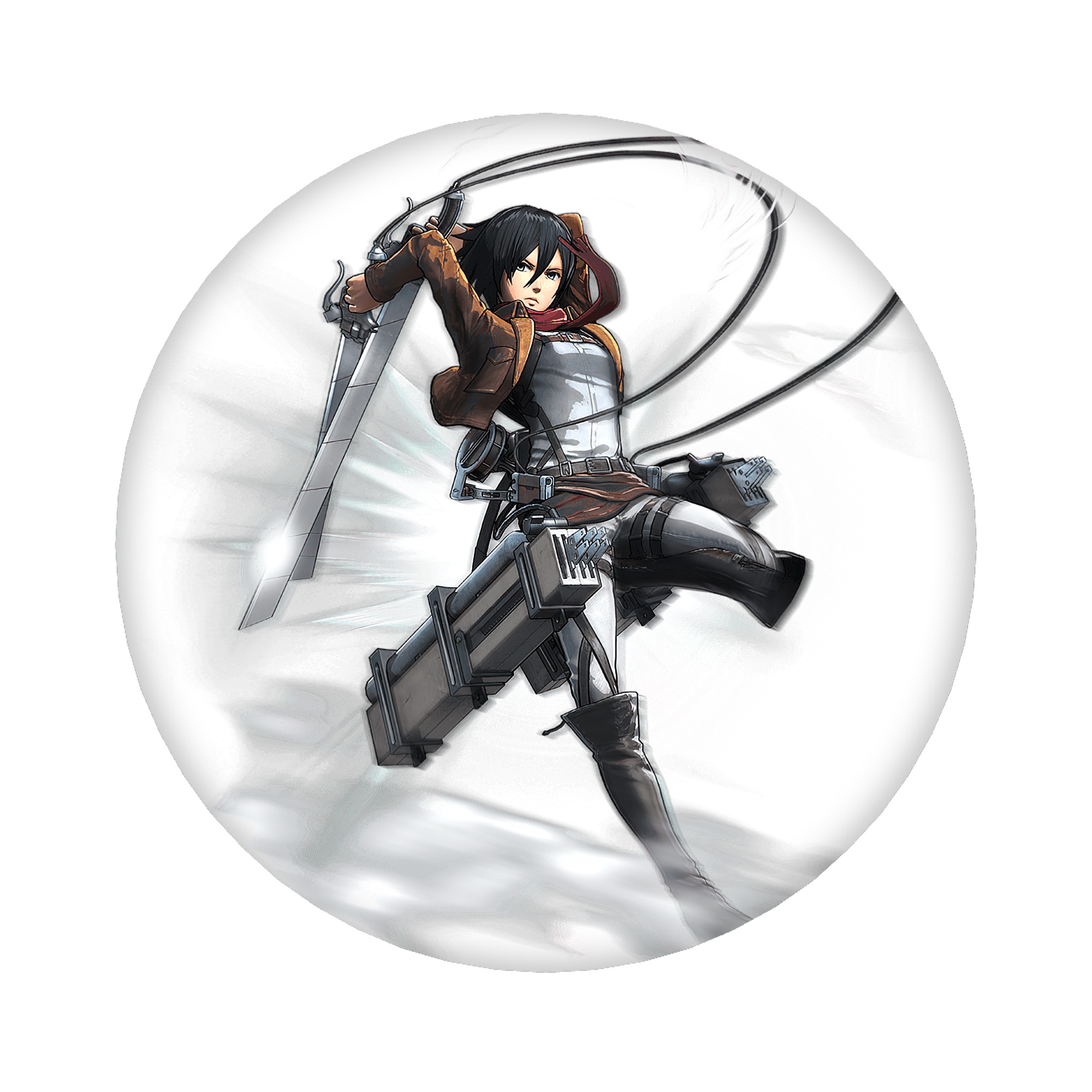 （画像用） 進撃の巨人 ミカサ·アッカーマン Attack on Titan Mikasa Ackerman 6cm 缶バッジ 複数セット