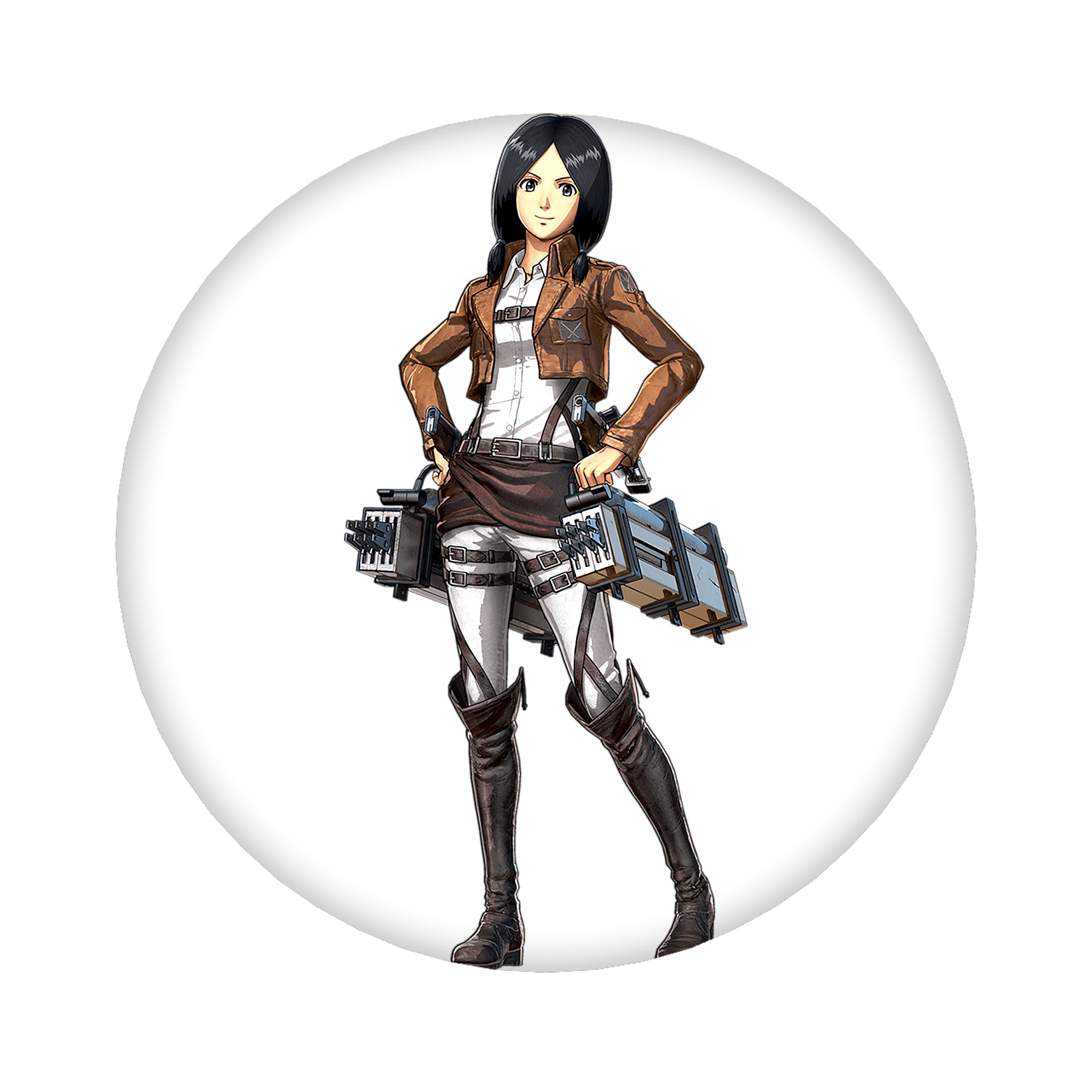 （画像用） 進撃の巨人 ミカサ·アッカーマン Attack on Titan Mikasa Ackerman 6cm 缶バッジ 複数セット