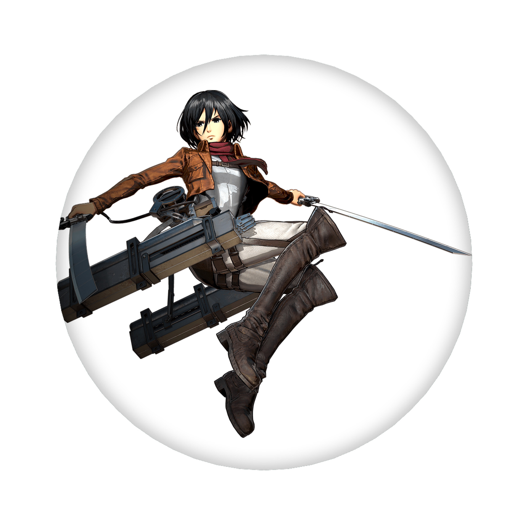 （画像用） 進撃の巨人 ミカサ·アッカーマン Attack on Titan Mikasa Ackerman 6cm 缶バッジ 複数セット