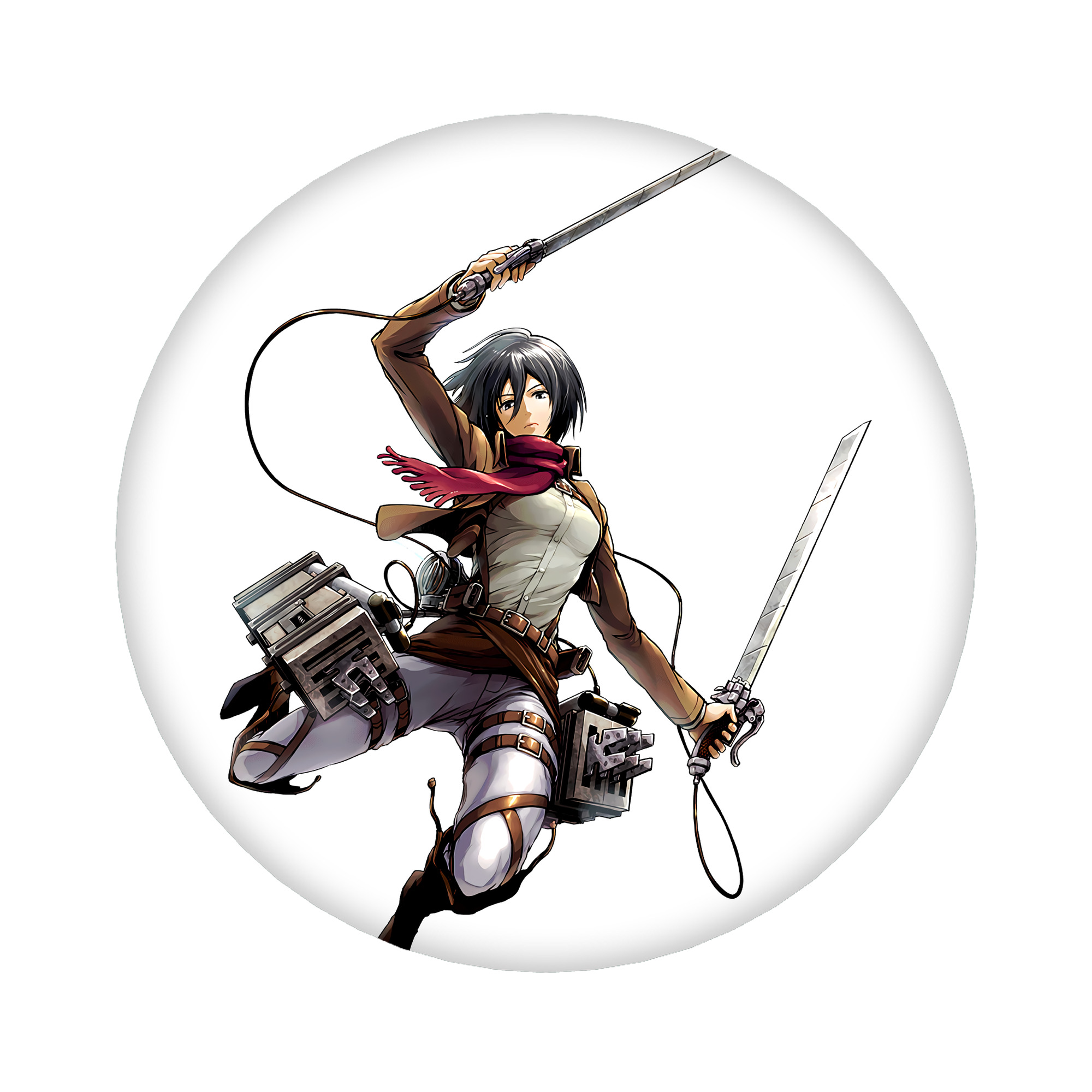 （画像用） 進撃の巨人 ミカサ·アッカーマン Attack on Titan Mikasa Ackerman 6cm 缶バッジ 複数セット