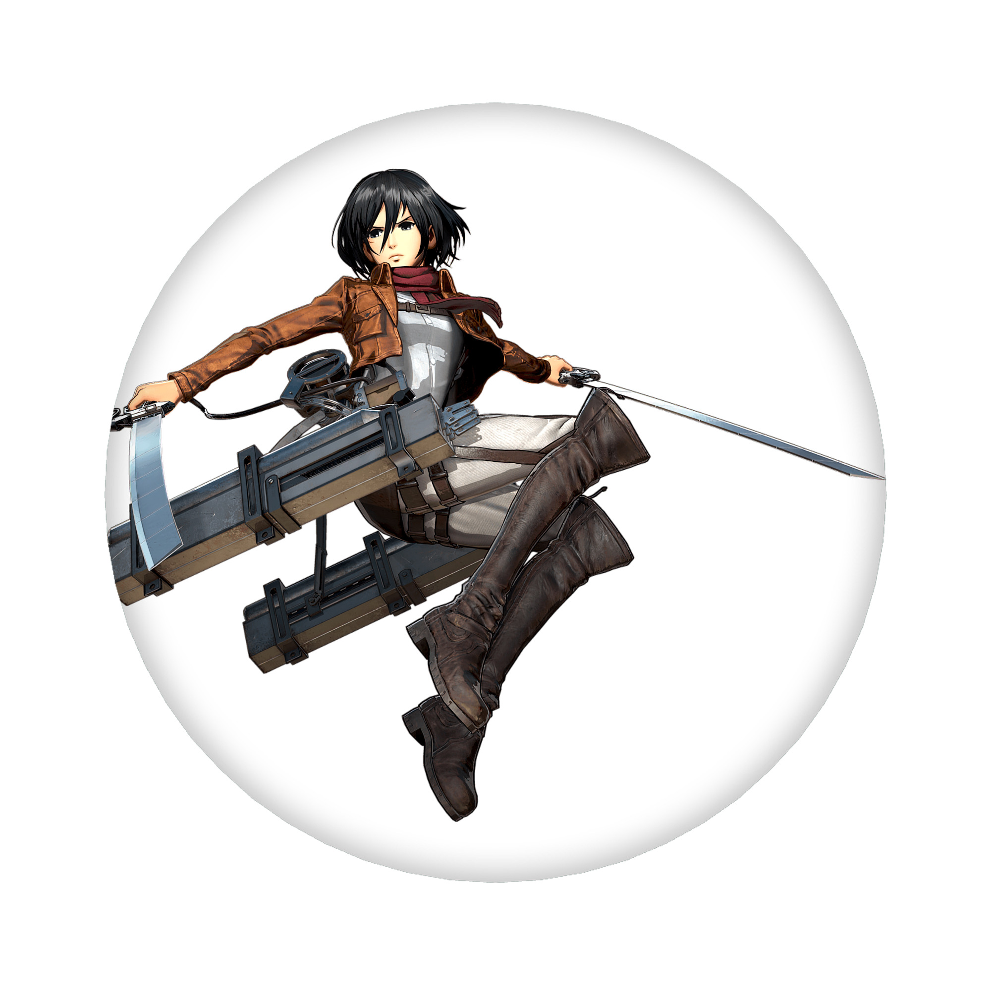 （画像用） 進撃の巨人 ミカサ·アッカーマン Attack on Titan Mikasa Ackerman 6cm 缶バッジ 複数セット