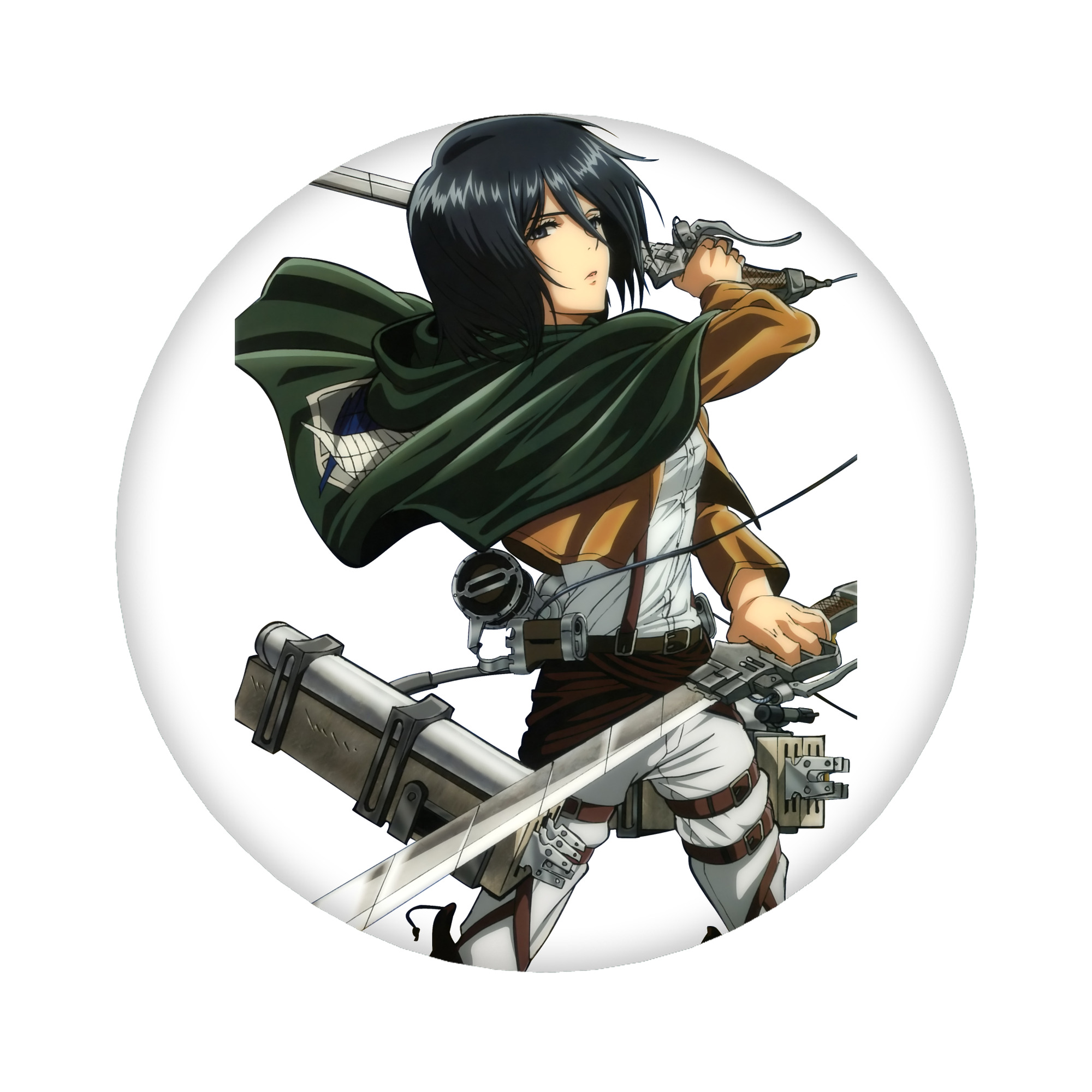 （画像用） 進撃の巨人 ミカサ·アッカーマン Attack on Titan Mikasa Ackerman 6cm 缶バッジ 複数セット