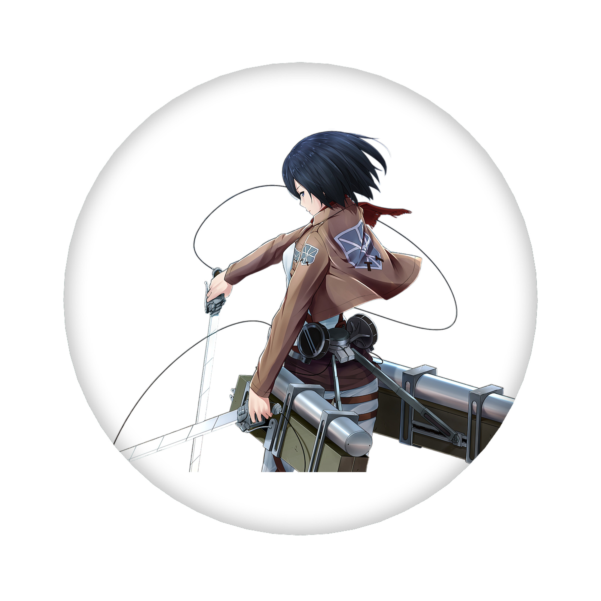 （画像用） 進撃の巨人 ミカサ·アッカーマン Attack on Titan Mikasa Ackerman 6cm 缶バッジ 複数セット