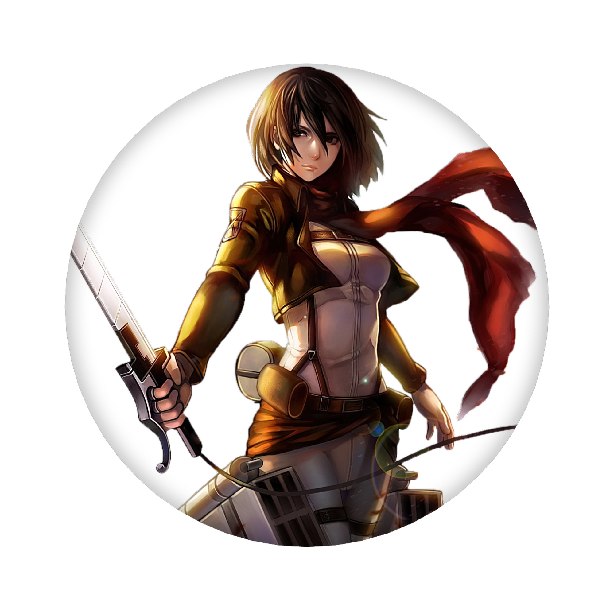 （画像用） 進撃の巨人 ミカサ·アッカーマン Attack on Titan Mikasa Ackerman 6cm 缶バッジ 複数セット