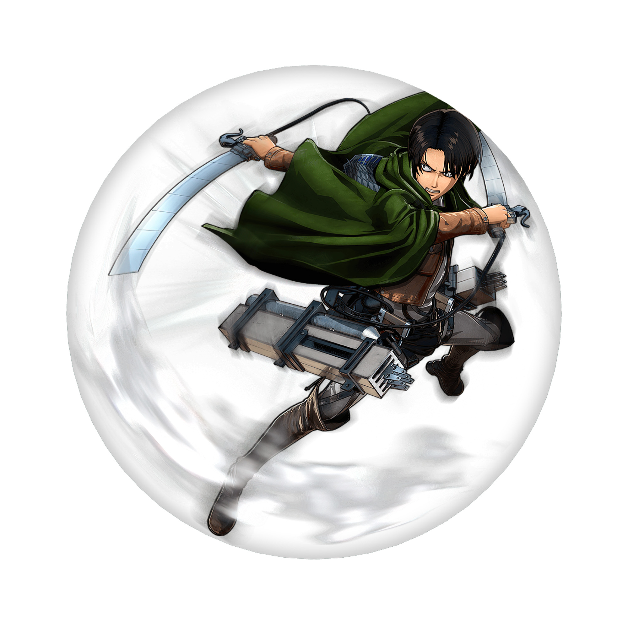 （画像用） 進撃の巨人 リヴァイ·アッカーマン Attack on Titan Levi Ackerman 6cm 缶バッジ 複数セット