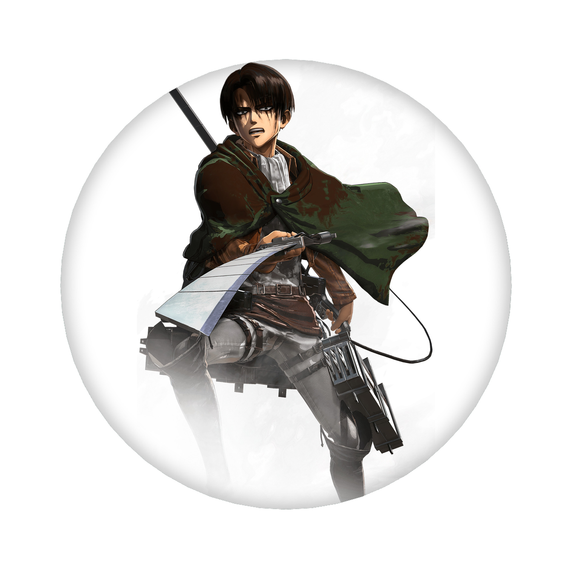 （画像用） 進撃の巨人 リヴァイ·アッカーマン Attack on Titan Levi Ackerman 6cm 缶バッジ 複数セット