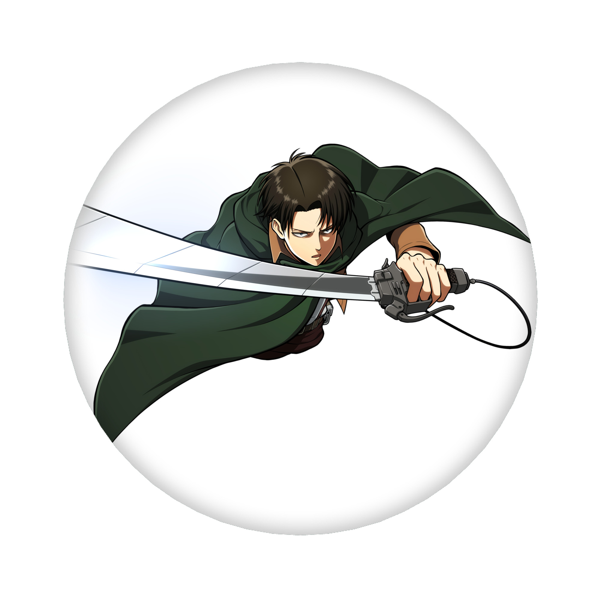 （画像用） 進撃の巨人 リヴァイ·アッカーマン Attack on Titan Levi Ackerman 6cm 缶バッジ 複数セット