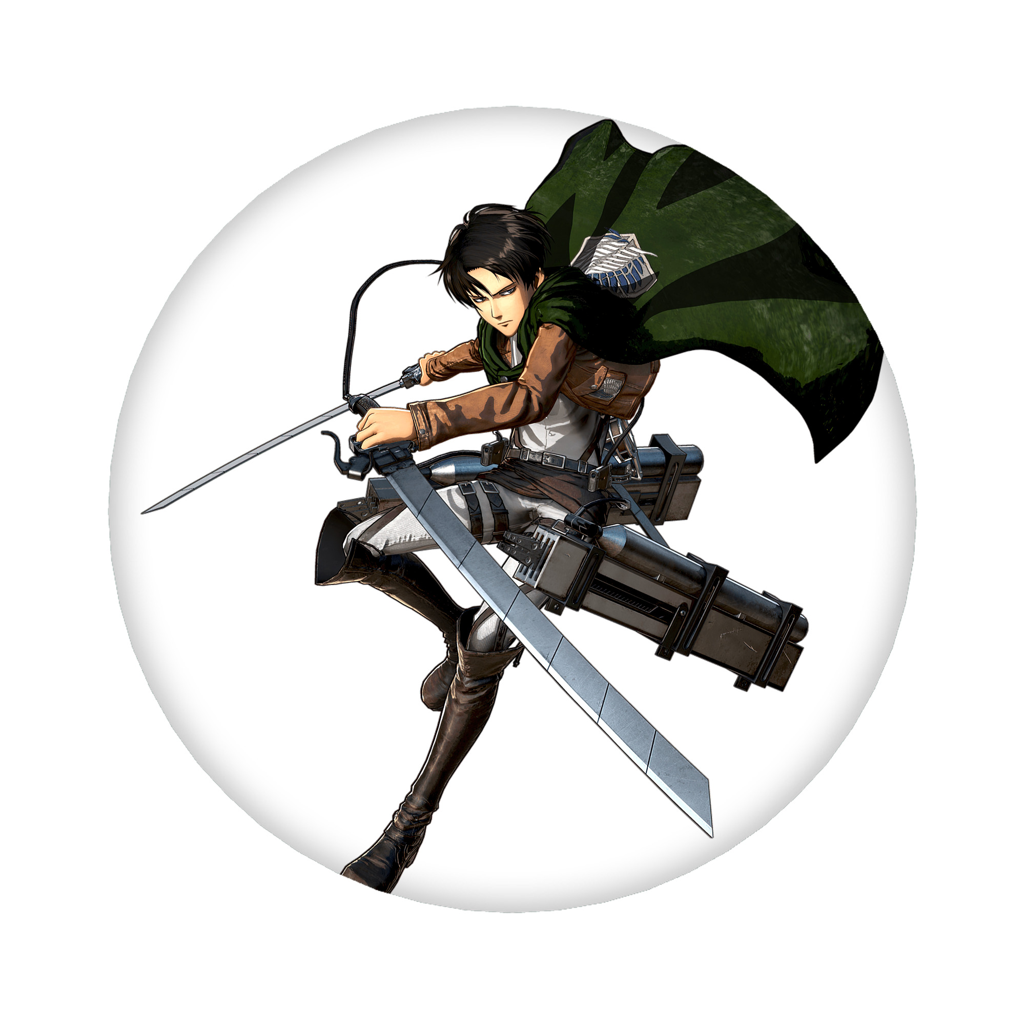 （画像用） 進撃の巨人 リヴァイ·アッカーマン Attack on Titan Levi Ackerman 6cm 缶バッジ 複数セット