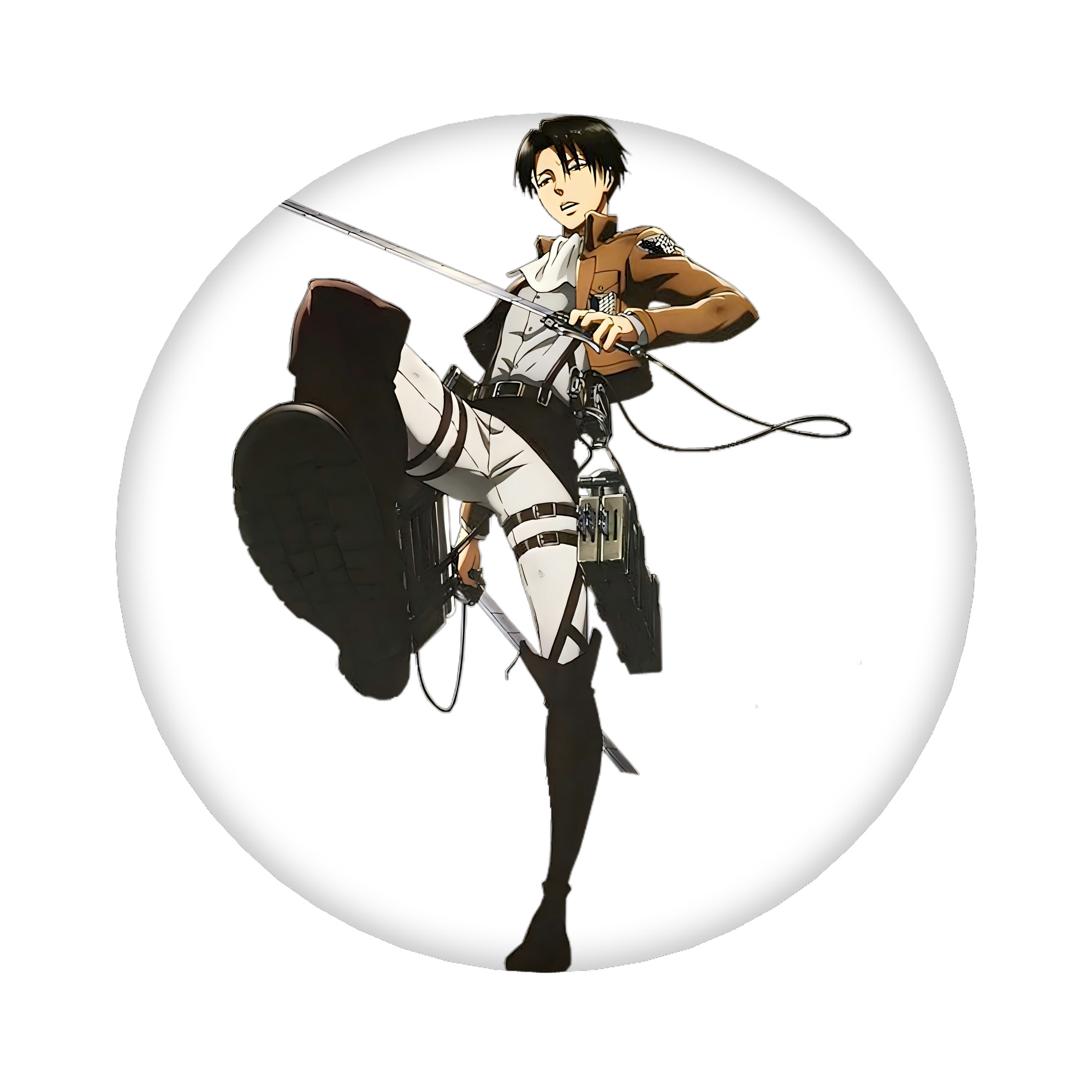 （画像用） 進撃の巨人 リヴァイ·アッカーマン Attack on Titan Levi Ackerman 6cm 缶バッジ 複数セット