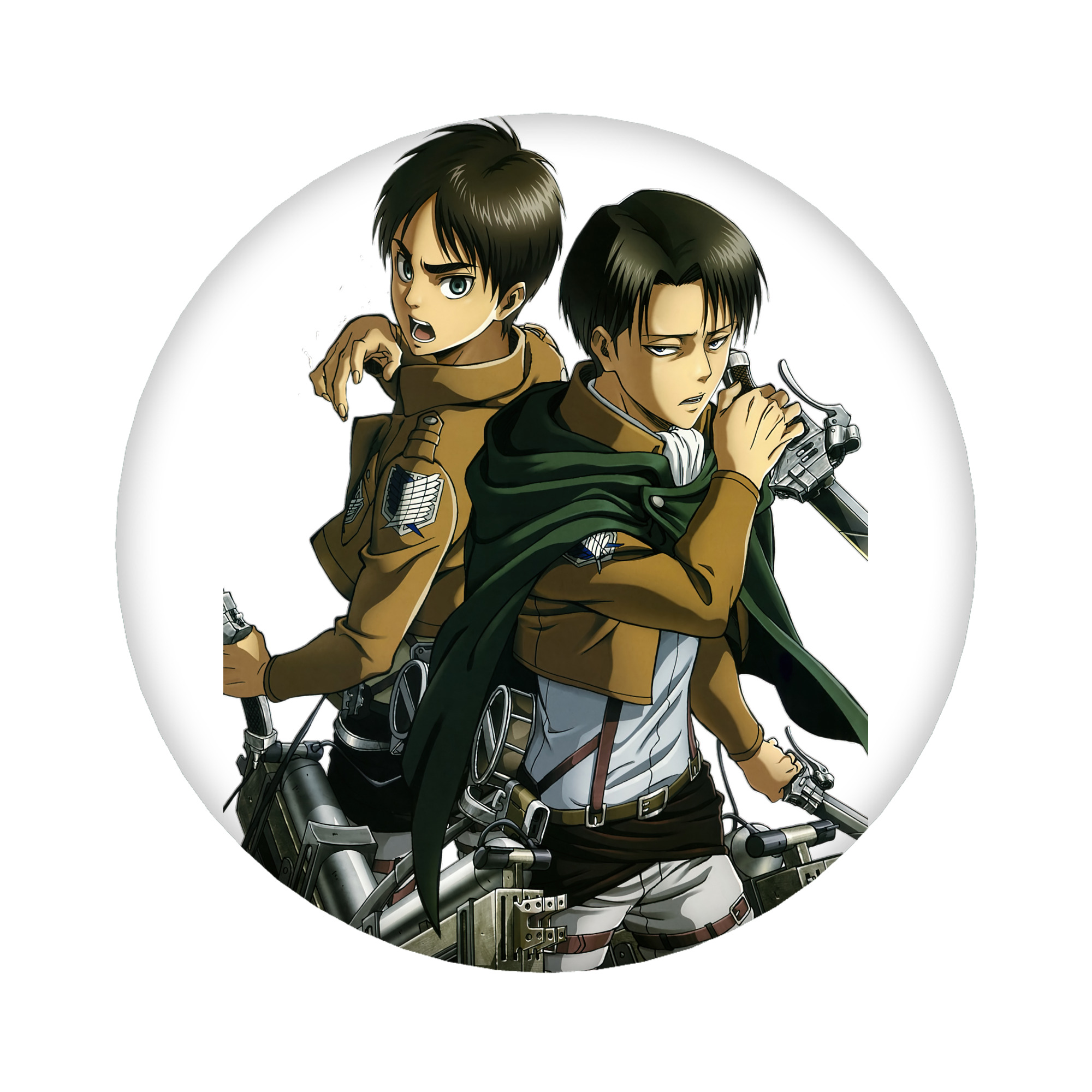 （画像用） 進撃の巨人 リヴァイ·アッカーマン Attack on Titan Levi Ackerman 6cm 缶バッジ 複数セット