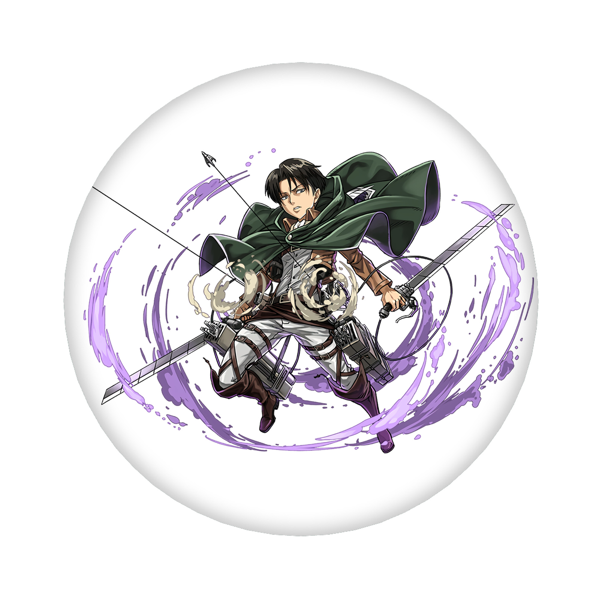 （画像用） 進撃の巨人 リヴァイ·アッカーマン Attack on Titan Levi Ackerman 6cm 缶バッジ 複数セット