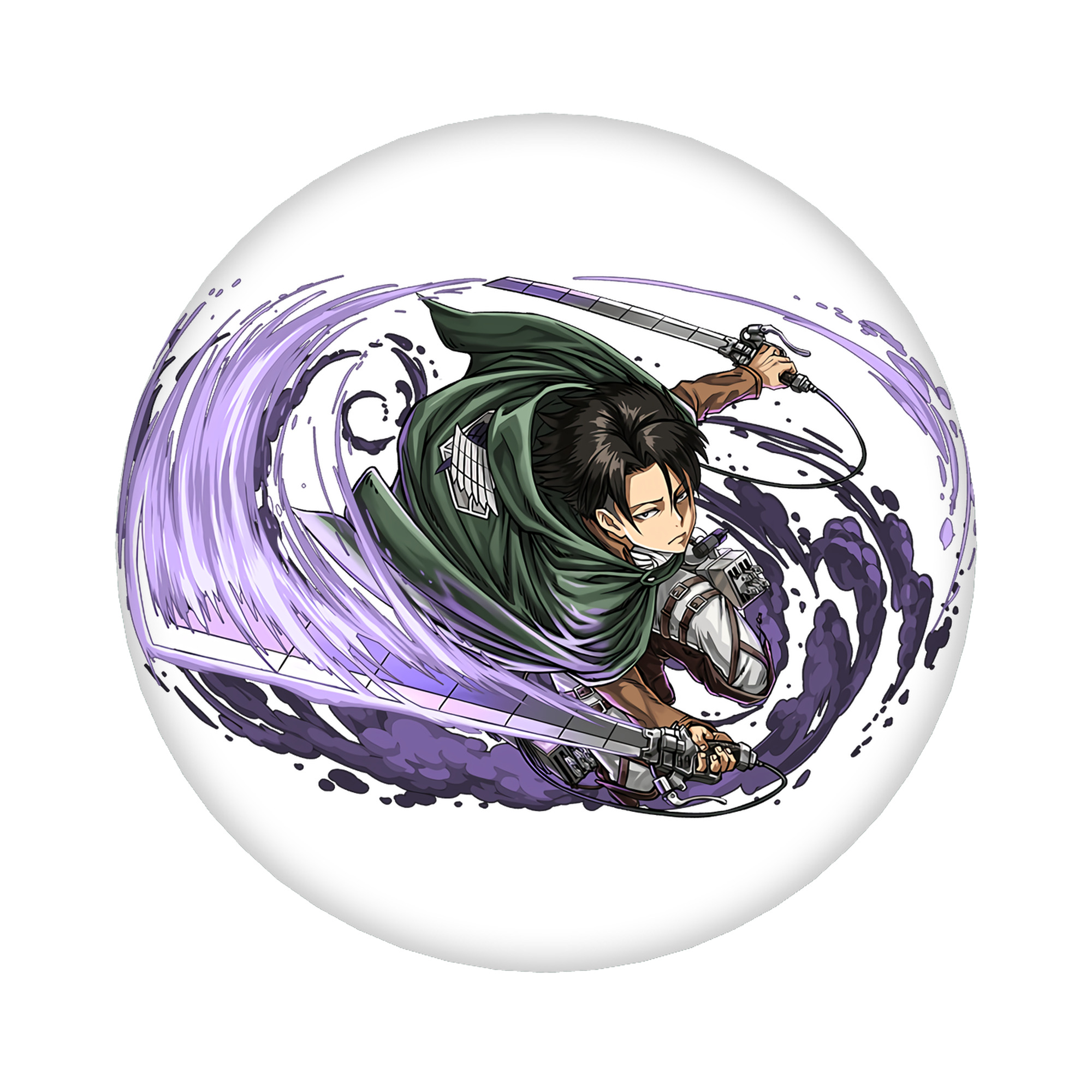 （画像用） 進撃の巨人 リヴァイ·アッカーマン Attack on Titan Levi Ackerman 6cm 缶バッジ 複数セット