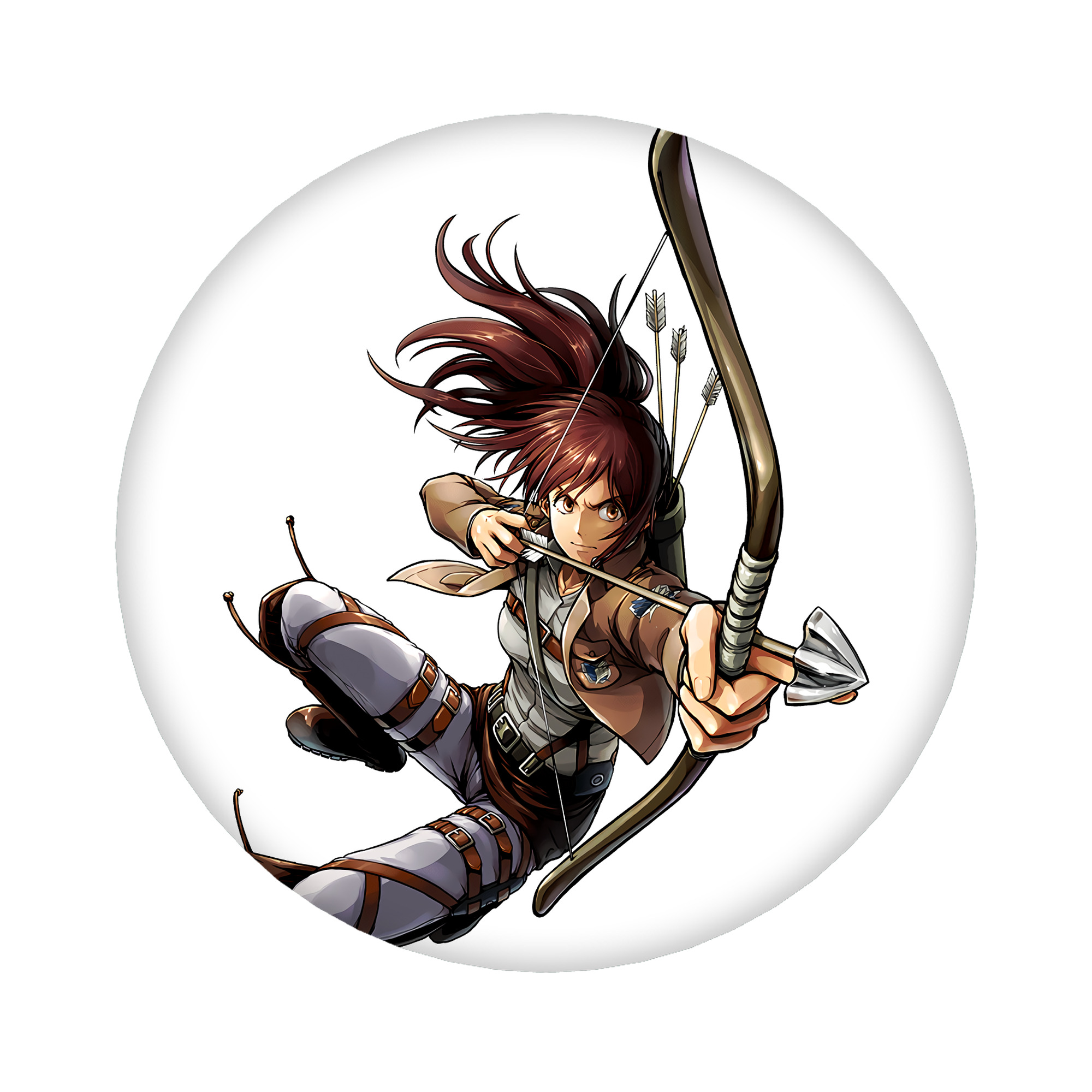 （画像用） 進撃の巨人 サシャ·ブラウス Attack on Titan Sasha Blaus 6cm 缶バッジ 複数セット