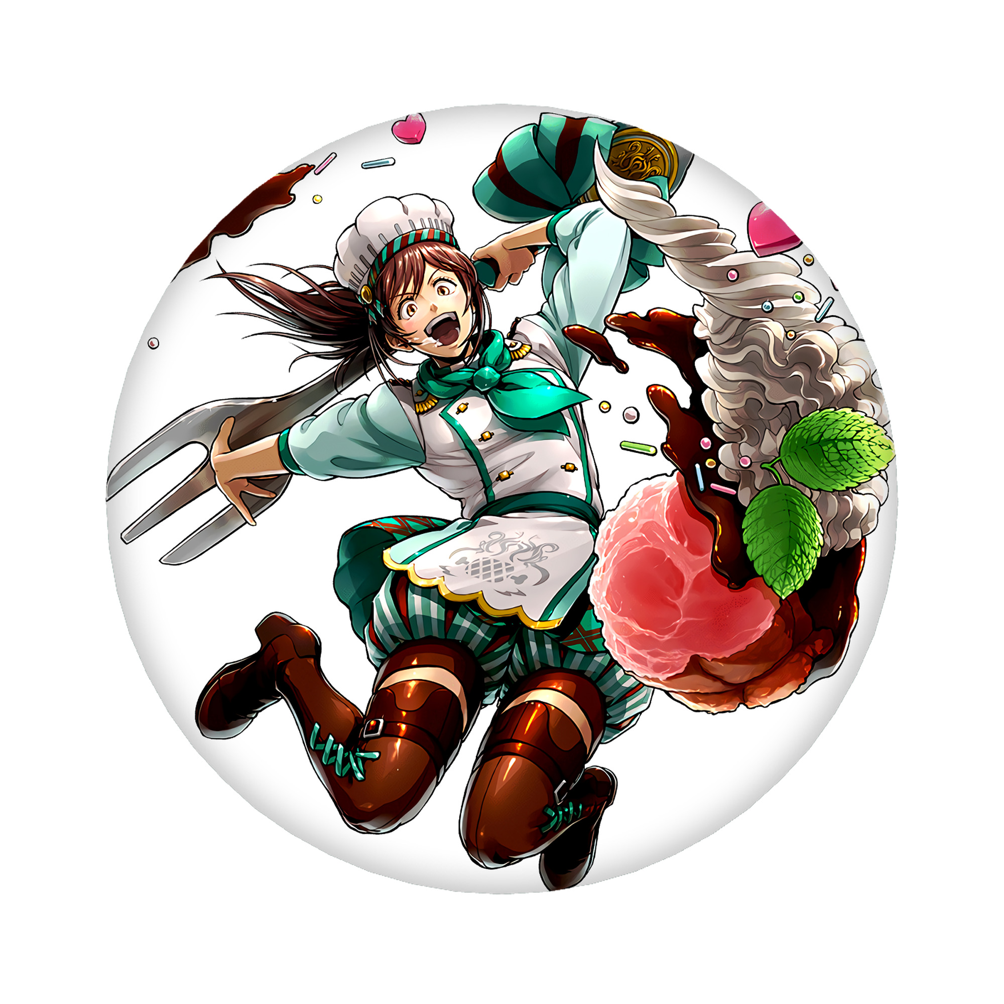 （画像用） 進撃の巨人 サシャ·ブラウス Attack on Titan Sasha Blaus 6cm 缶バッジ 複数セット