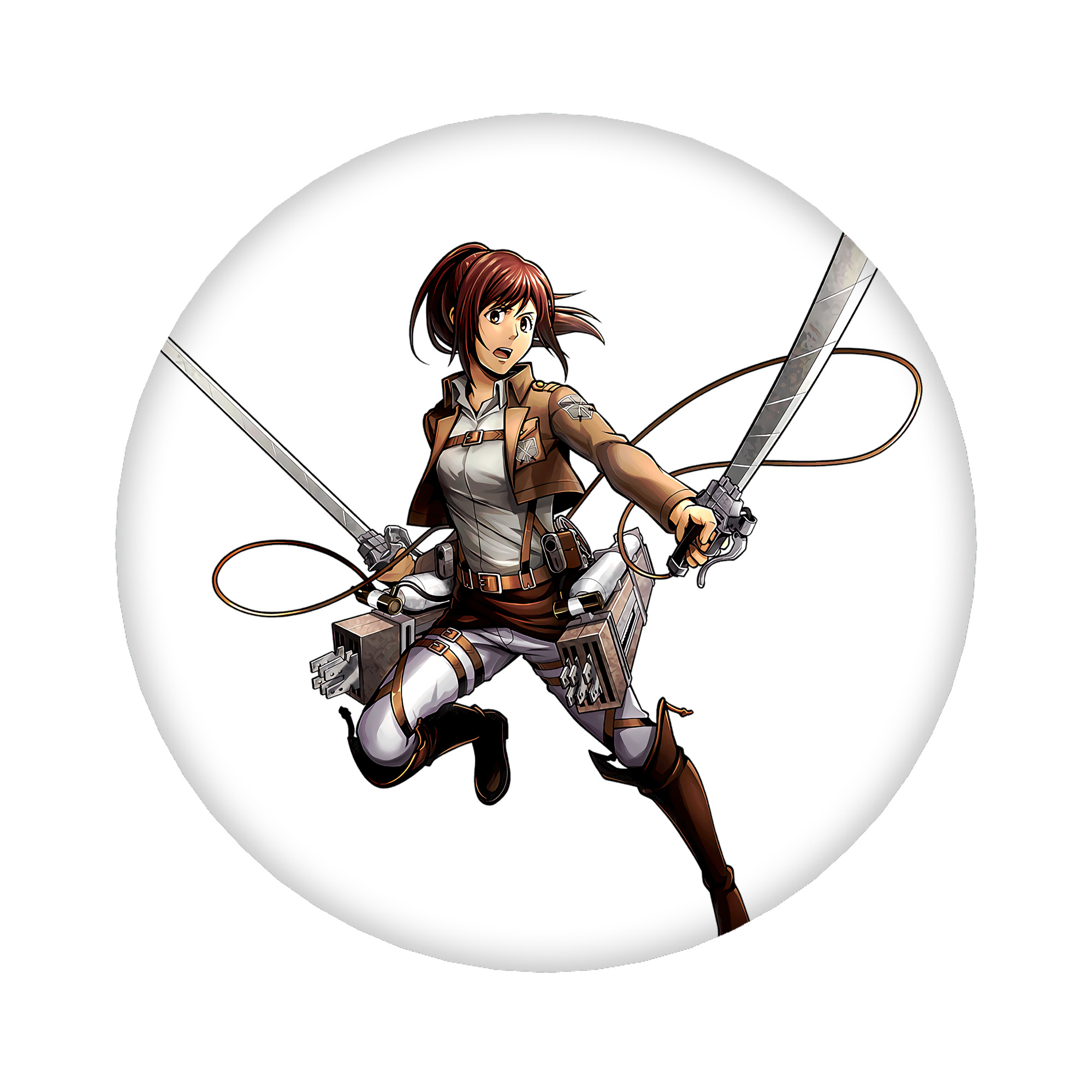 （画像用） 進撃の巨人 サシャ·ブラウス Attack on Titan Sasha Blaus 6cm 缶バッジ 複数セット