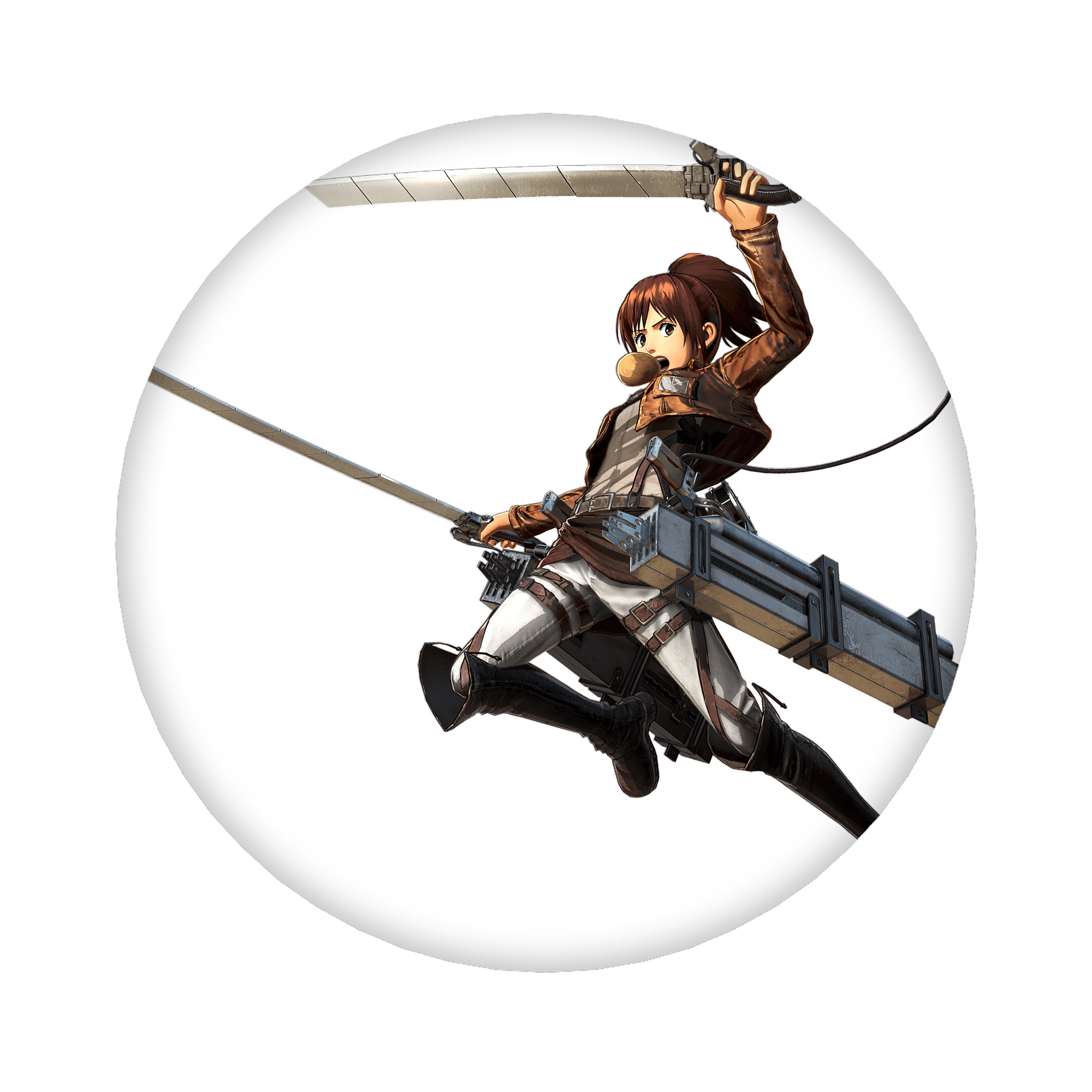 （画像用） 進撃の巨人 サシャ·ブラウス Attack on Titan Sasha Blaus 6cm 缶バッジ 複数セット