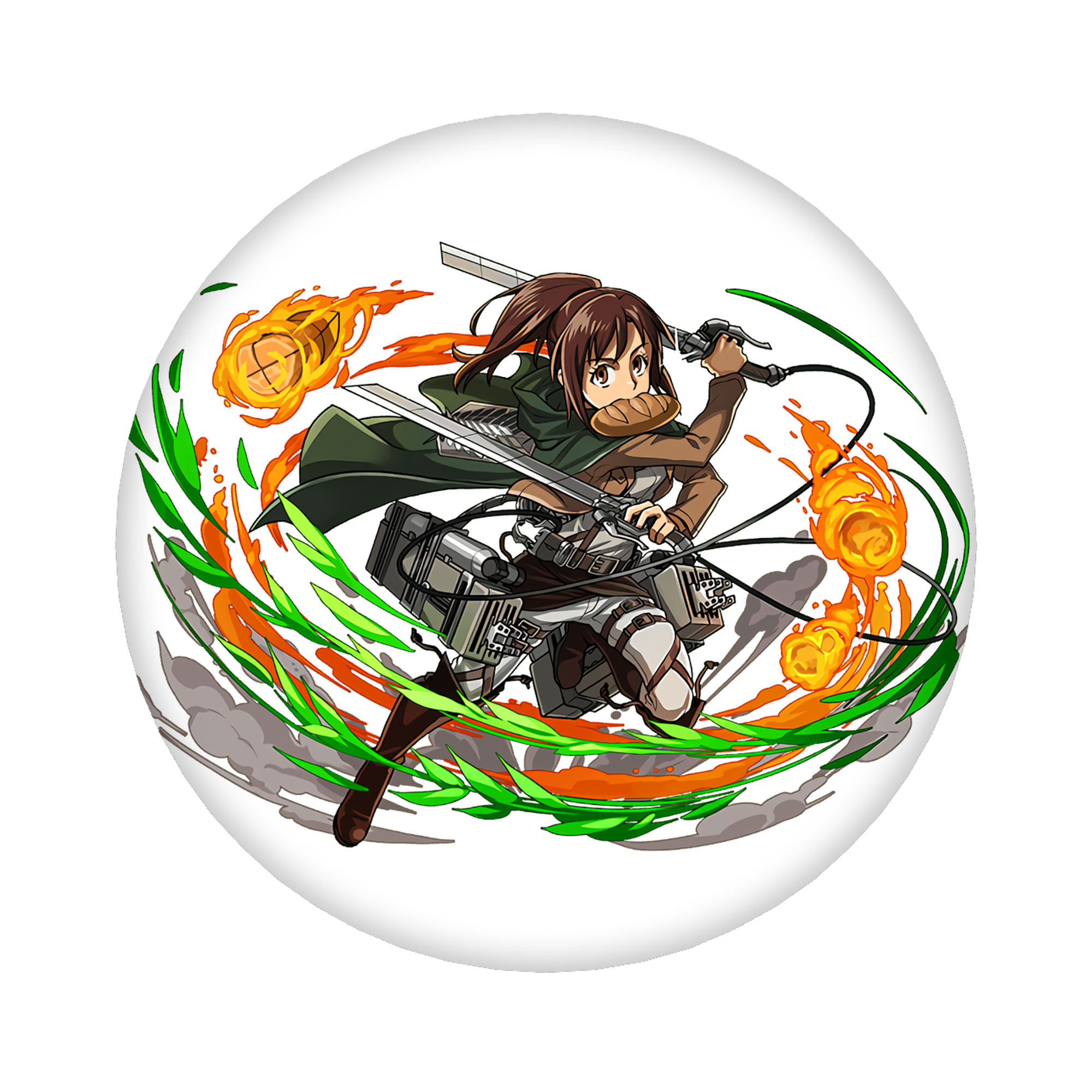 （画像用） 進撃の巨人 サシャ·ブラウス Attack on Titan Sasha Blaus 6cm 缶バッジ 複数セット