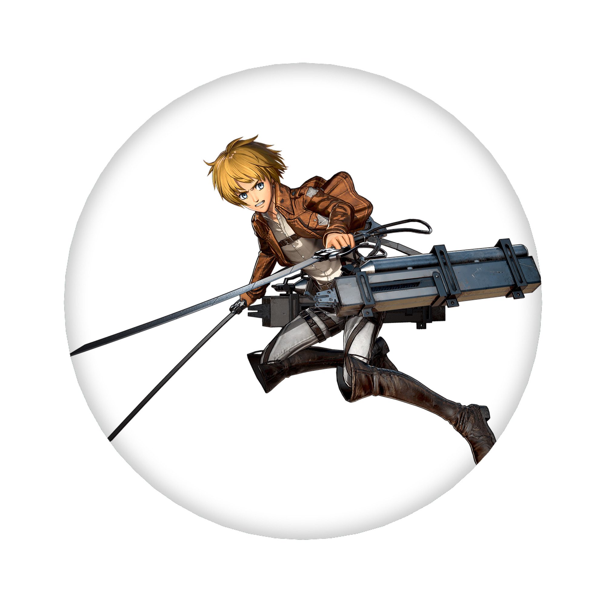（画像用） 進撃の巨人 アルミン·アルレルト Attack on Titan Armin Arlert 6cm 缶バッジ 複数セット