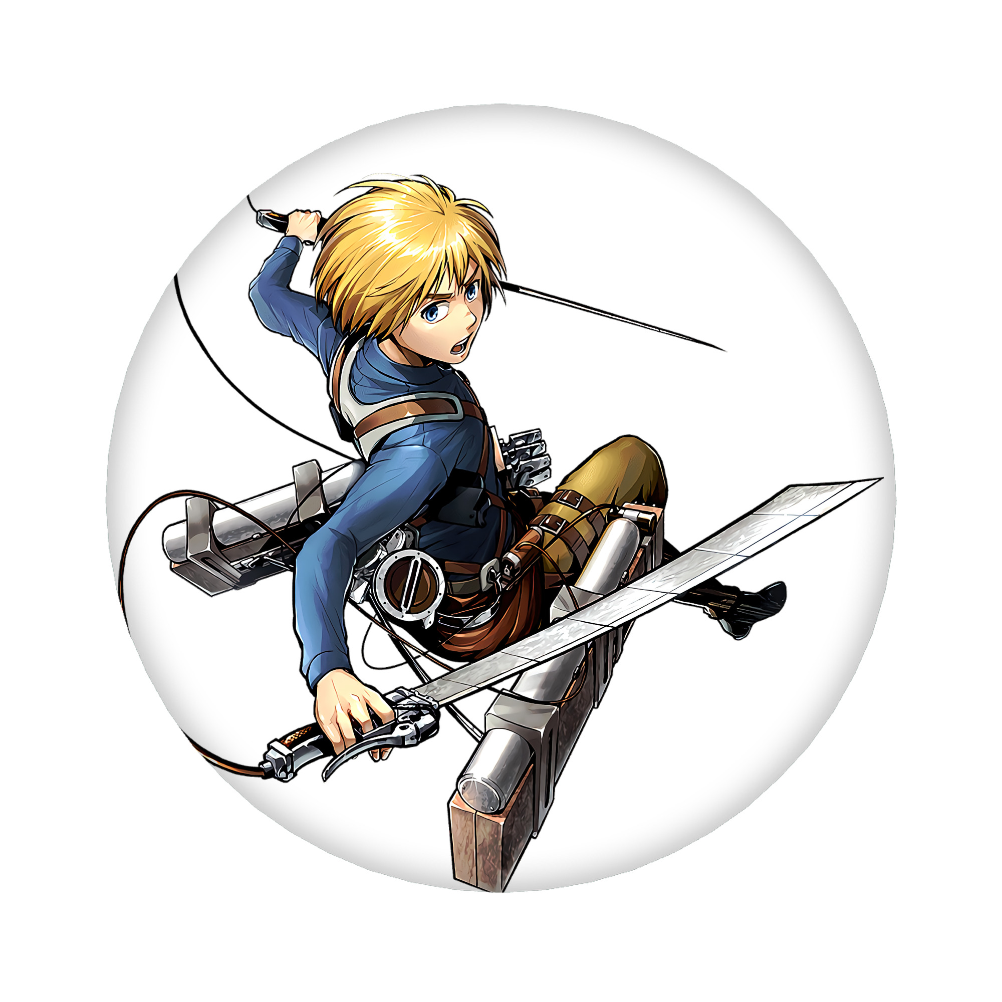 （画像用） 進撃の巨人 アルミン·アルレルト Attack on Titan Armin Arlert 6cm 缶バッジ 複数セット