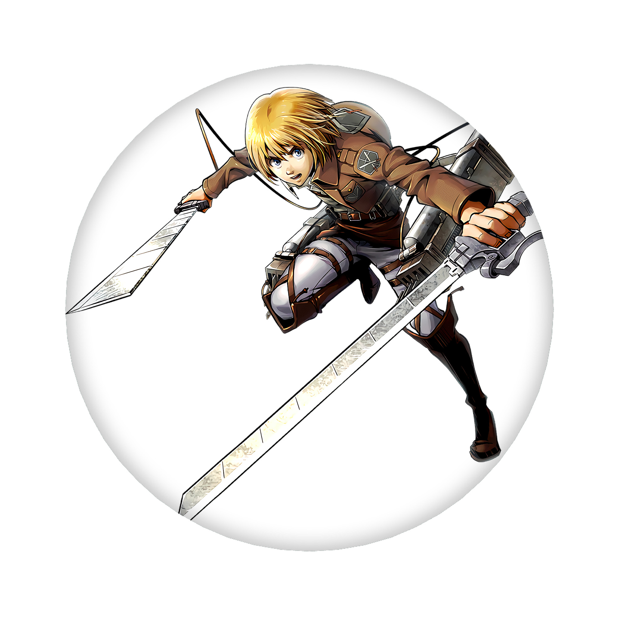 （画像用） 進撃の巨人 アルミン·アルレルト Attack on Titan Armin Arlert 6cm 缶バッジ 複数セット