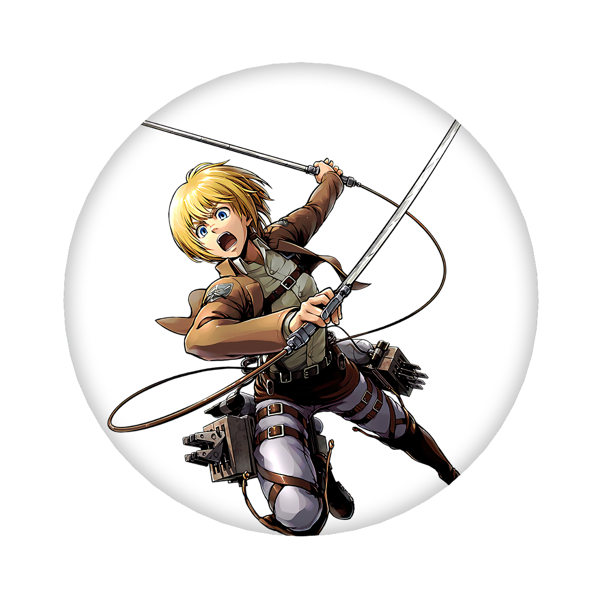 （画像用） 進撃の巨人 アルミン·アルレルト Attack on Titan Armin Arlert 6cm 缶バッジ 複数セット
