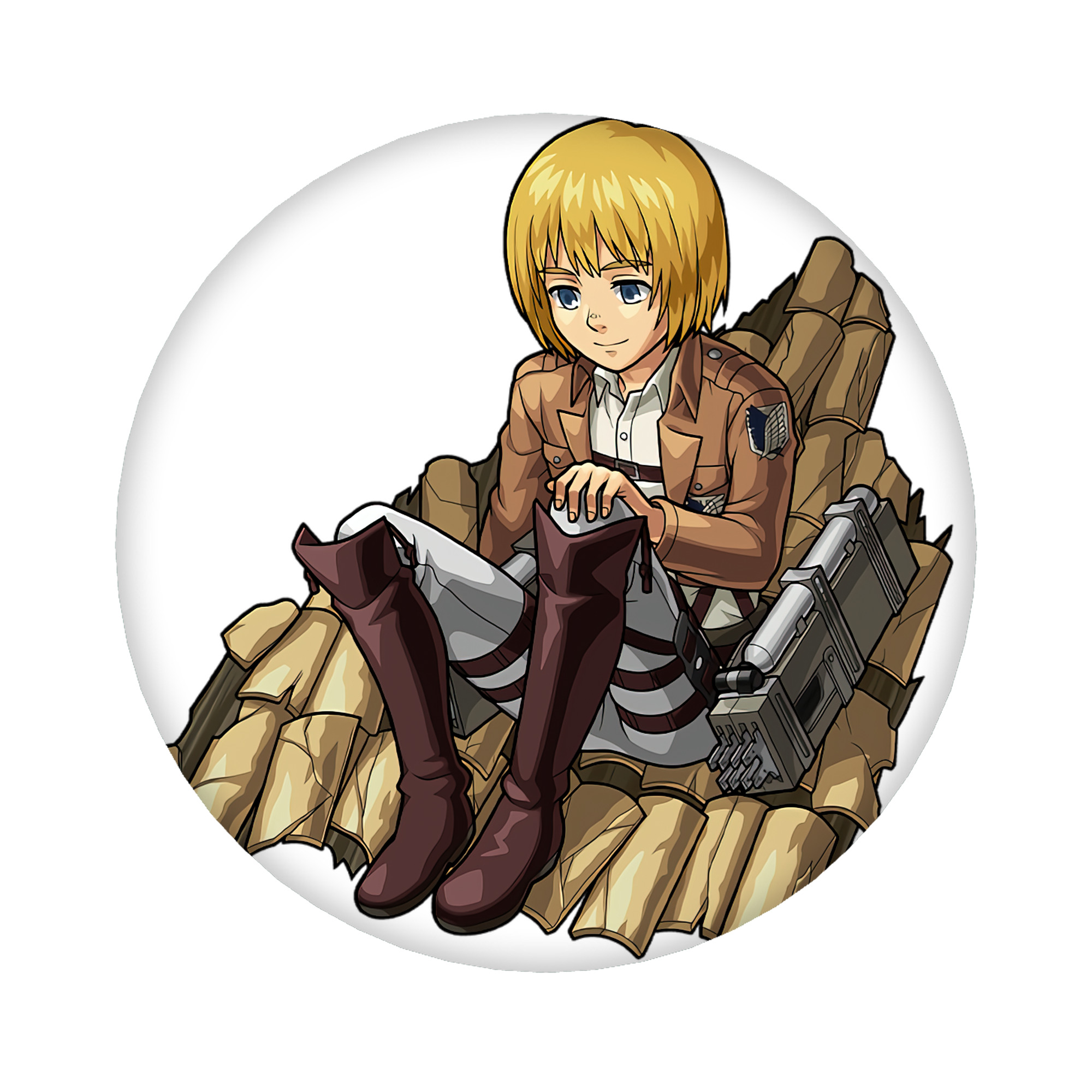 （画像用） 進撃の巨人 アルミン·アルレルト Attack on Titan Armin Arlert 6cm 缶バッジ 複数セット