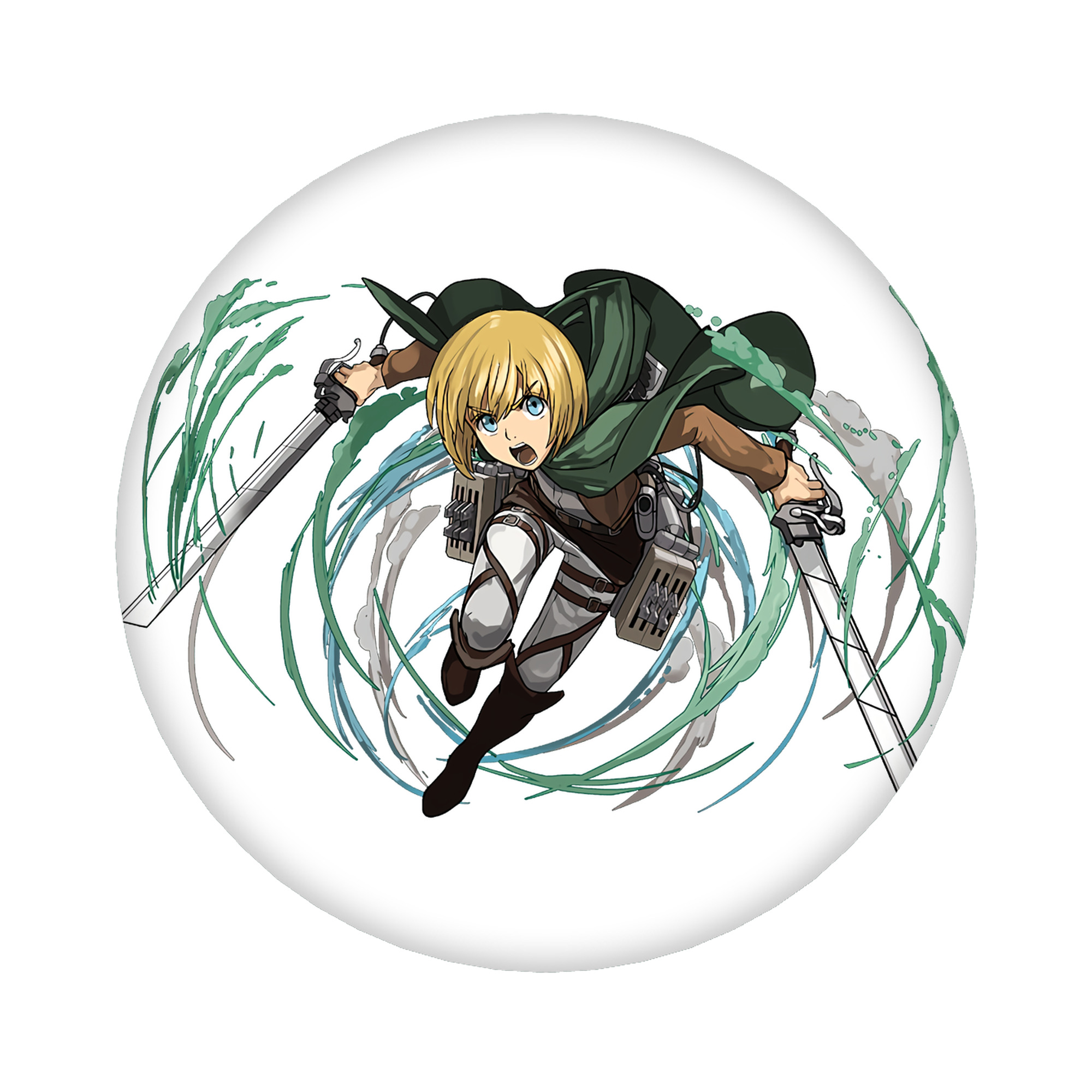 （画像用） 進撃の巨人 アルミン·アルレルト Attack on Titan Armin Arlert 6cm 缶バッジ 複数セット