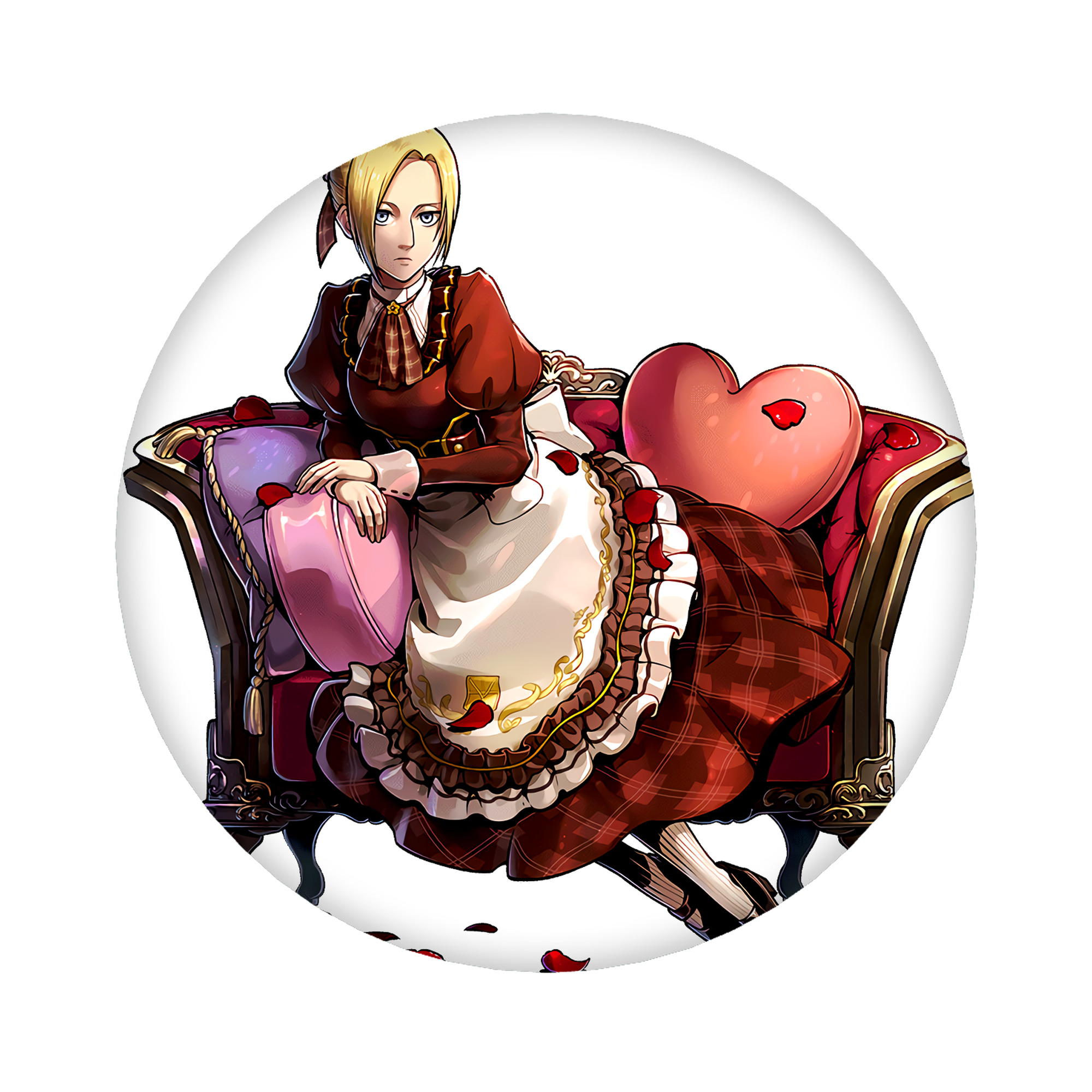 （画像用） 進撃の巨人 アニ・レオンハート Attack on Titan Annie Leonhart 6cm 缶バッジ 複数セット