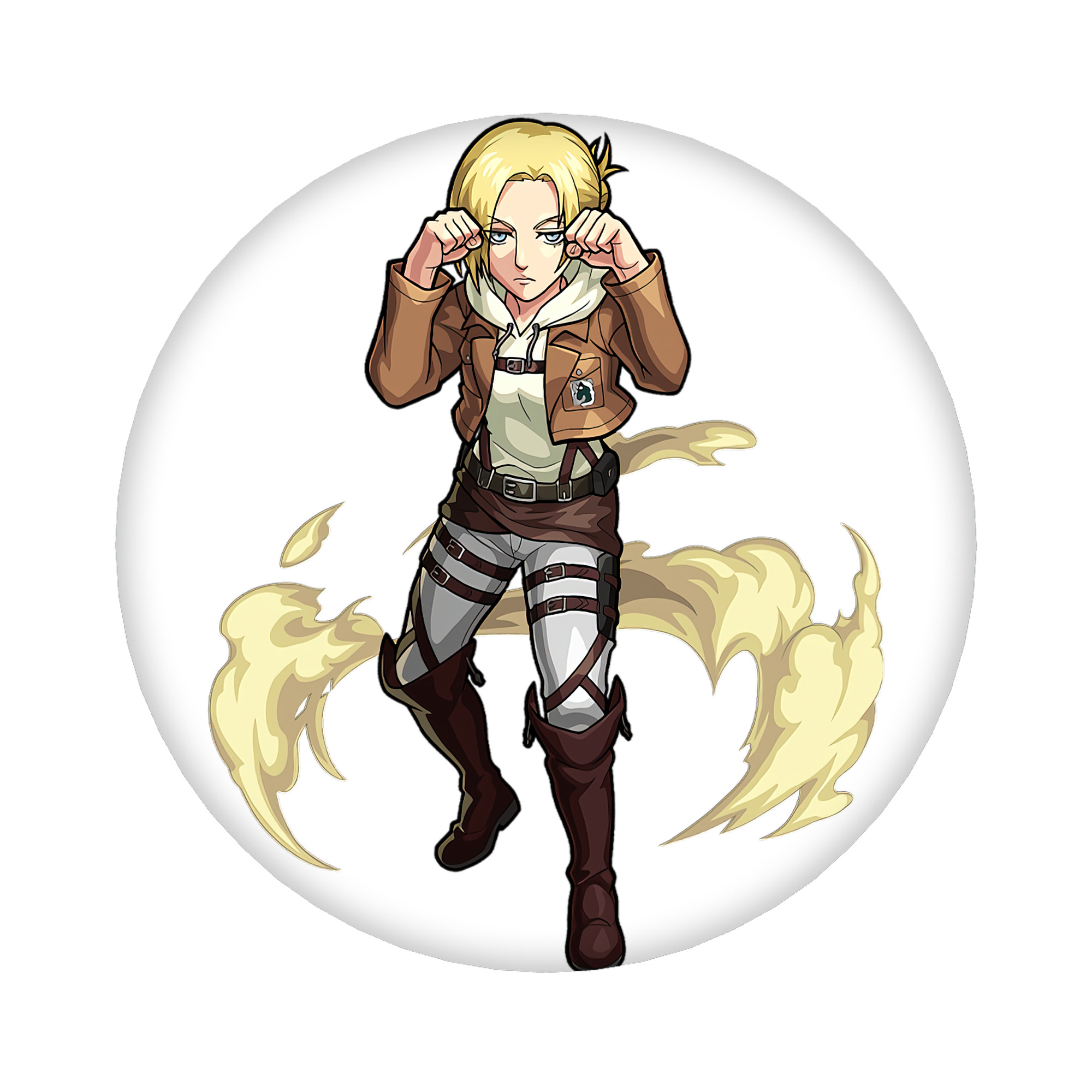 （画像用） 進撃の巨人 アニ・レオンハート Attack on Titan Annie Leonhart 6cm 缶バッジ 複数セット