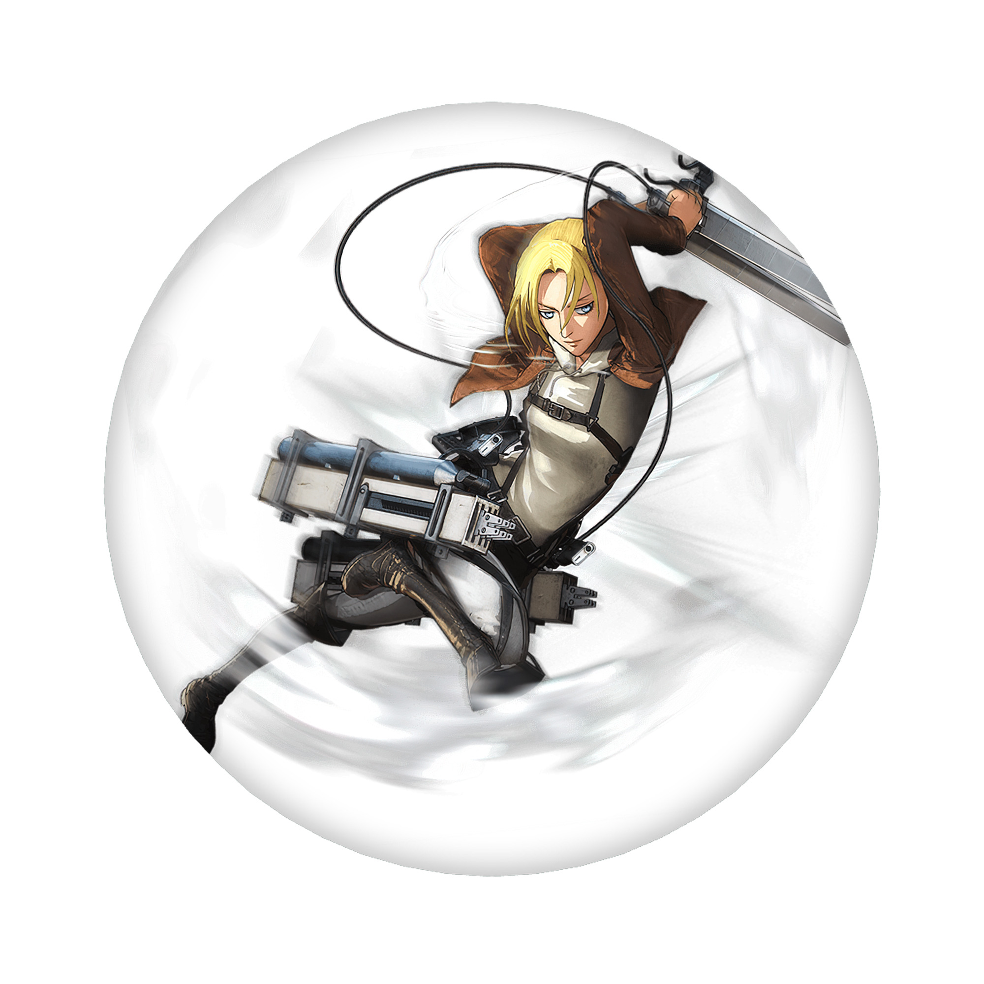 （画像用） 進撃の巨人 アニ・レオンハート Attack on Titan Annie Leonhart 6cm 缶バッジ 複数セット
