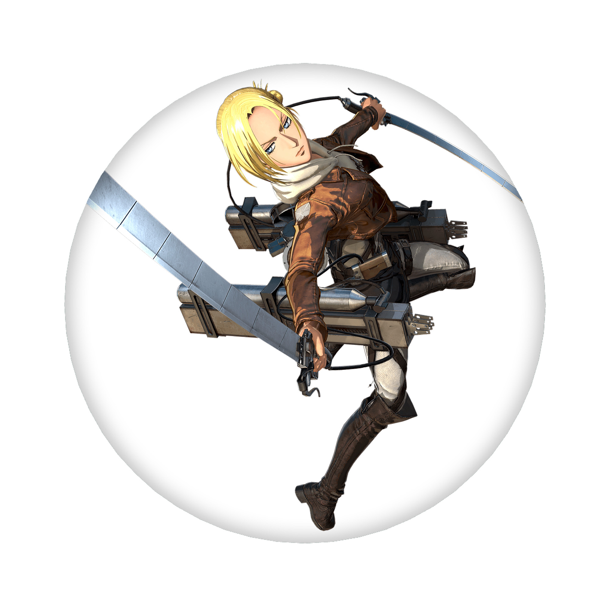 （画像用） 進撃の巨人 アニ・レオンハート Attack on Titan Annie Leonhart 6cm 缶バッジ 複数セット