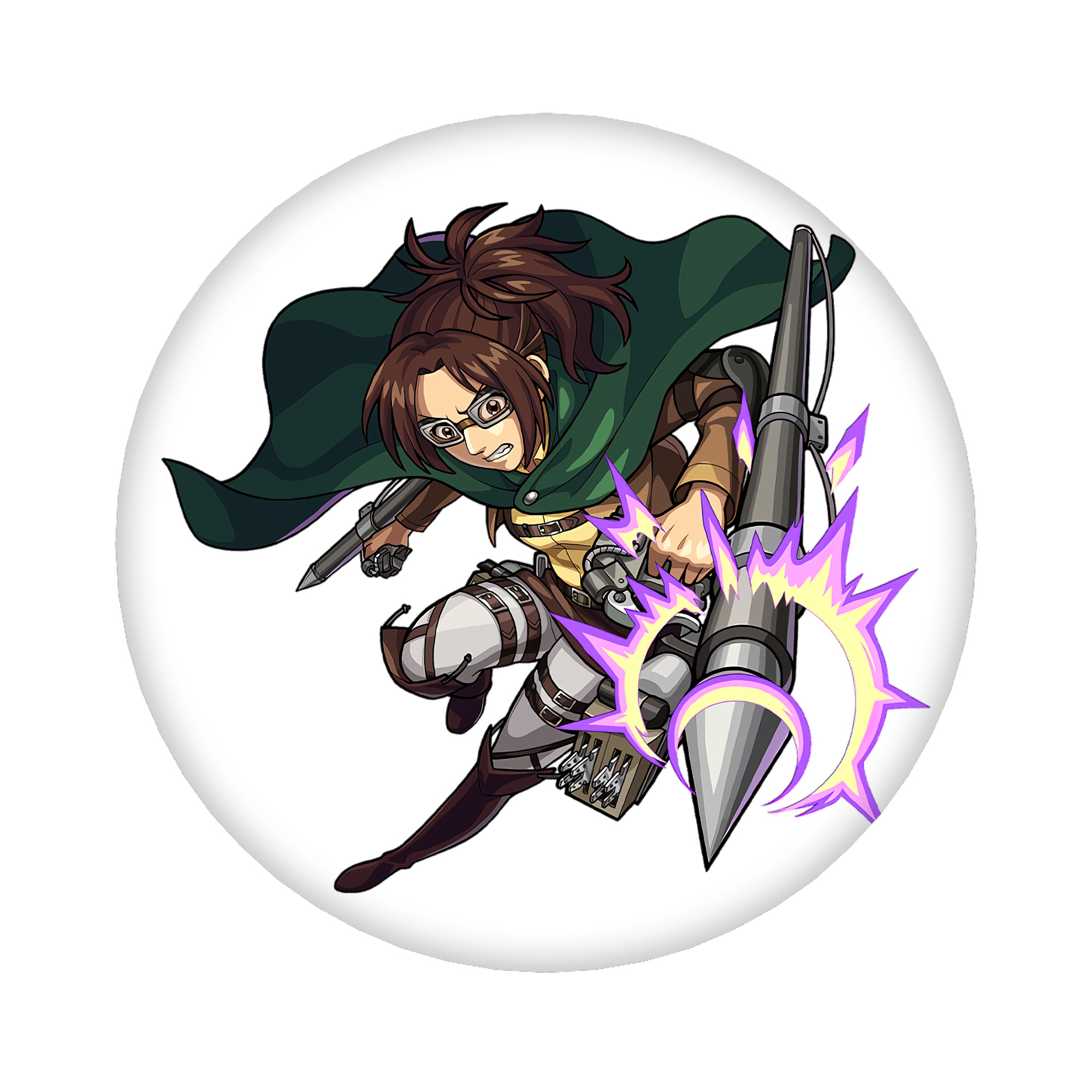 （画像用） 進撃の巨人 ハンジ·ゾエ Attack on Titan Hanji Zoe 6cm 缶バッジ 複数セット