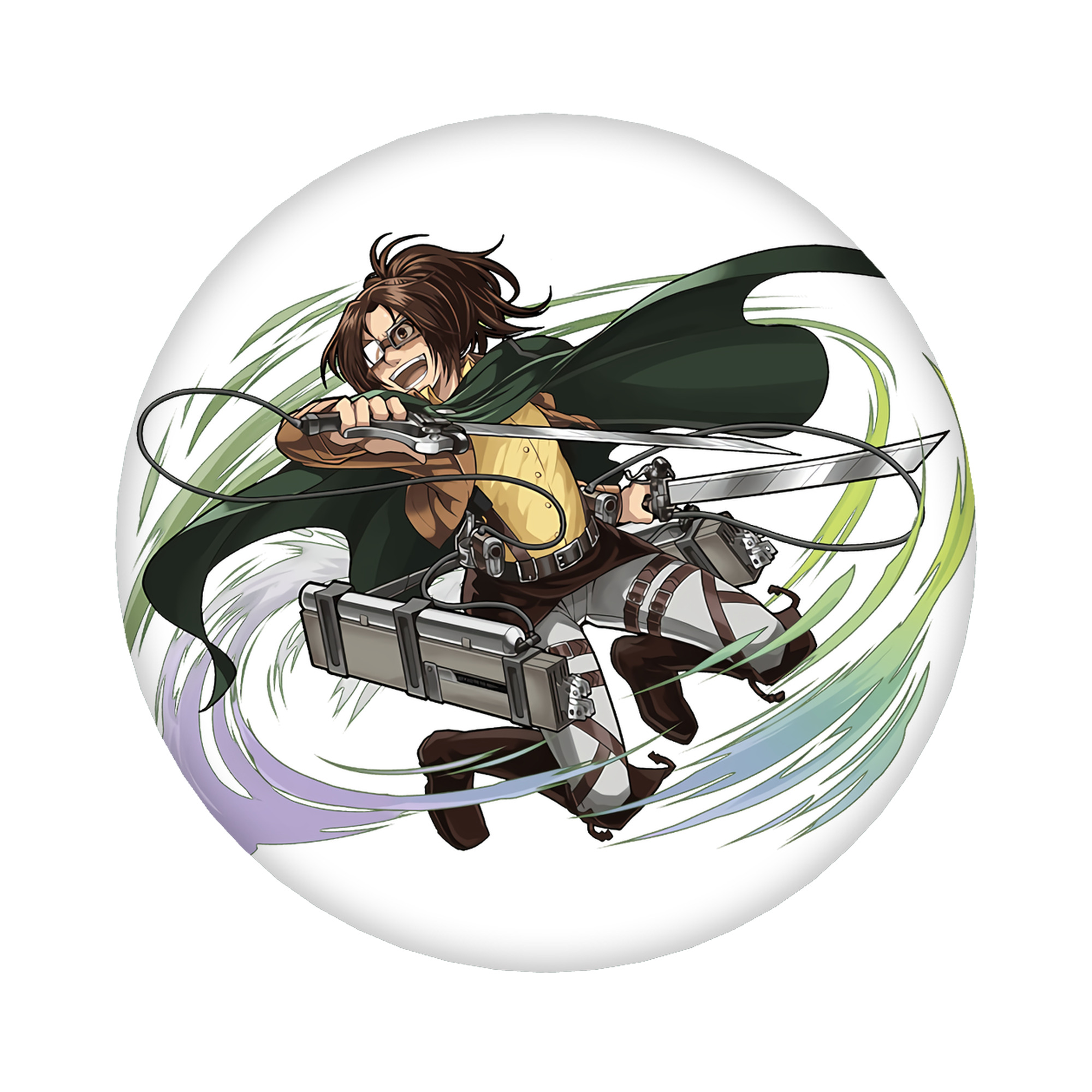（画像用） 進撃の巨人 ハンジ·ゾエ Attack on Titan Hanji Zoe 6cm 缶バッジ 複数セット