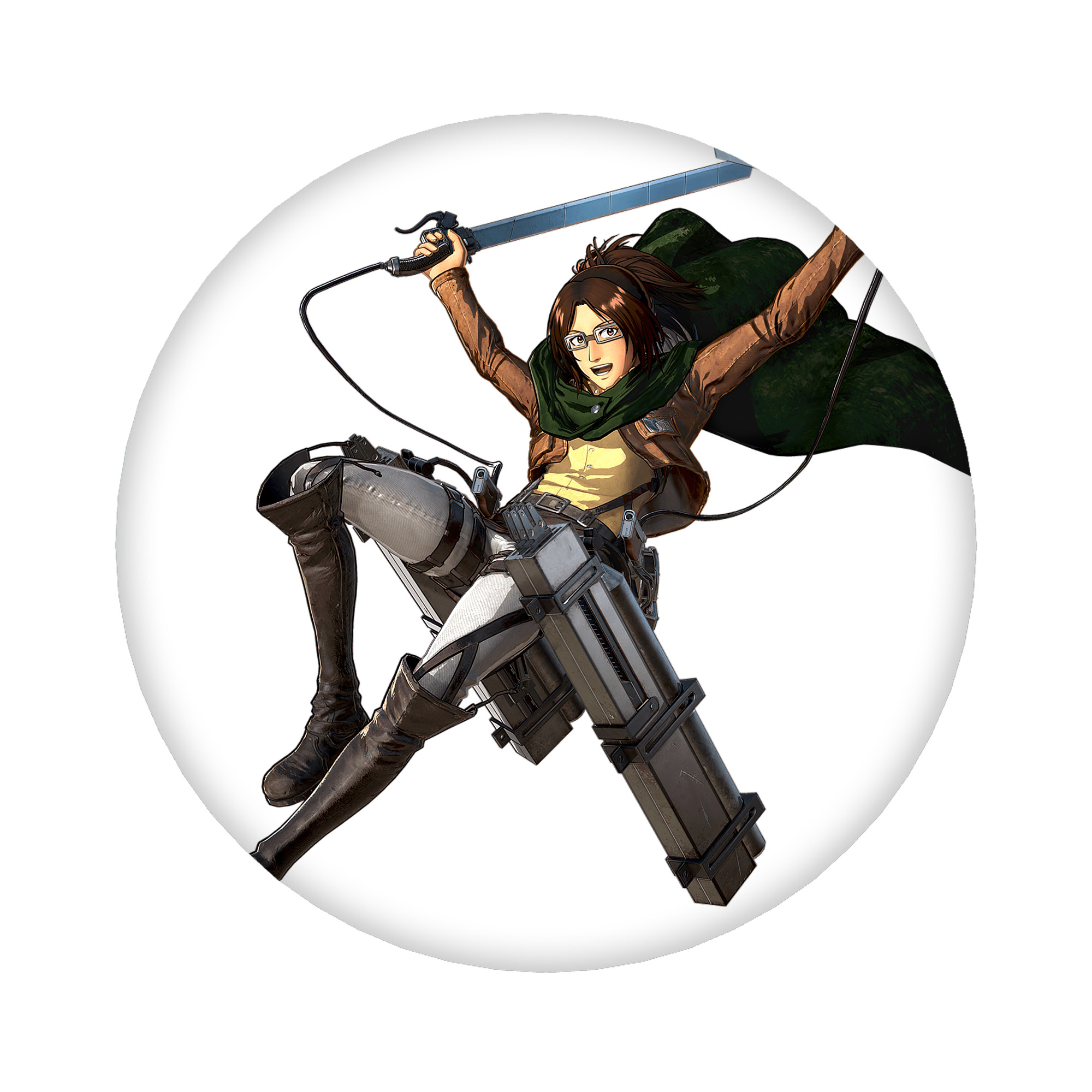 （画像用） 進撃の巨人 ハンジ·ゾエ Attack on Titan Hanji Zoe 6cm 缶バッジ 複数セット
