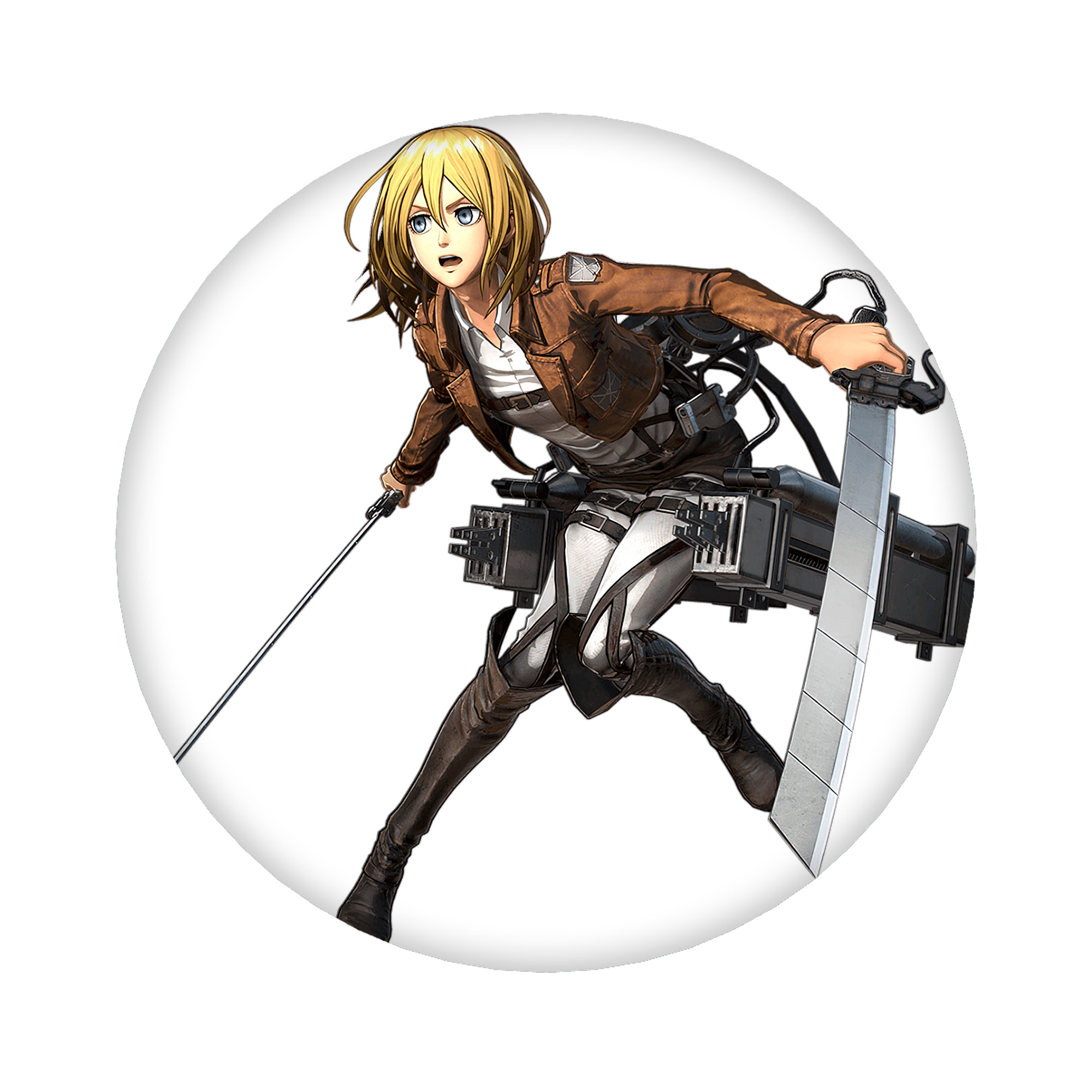（画像用） 進撃の巨人 クリスタ·レンズ Attack on Titan Christa Lenz 6cm 缶バッジ 複数セット